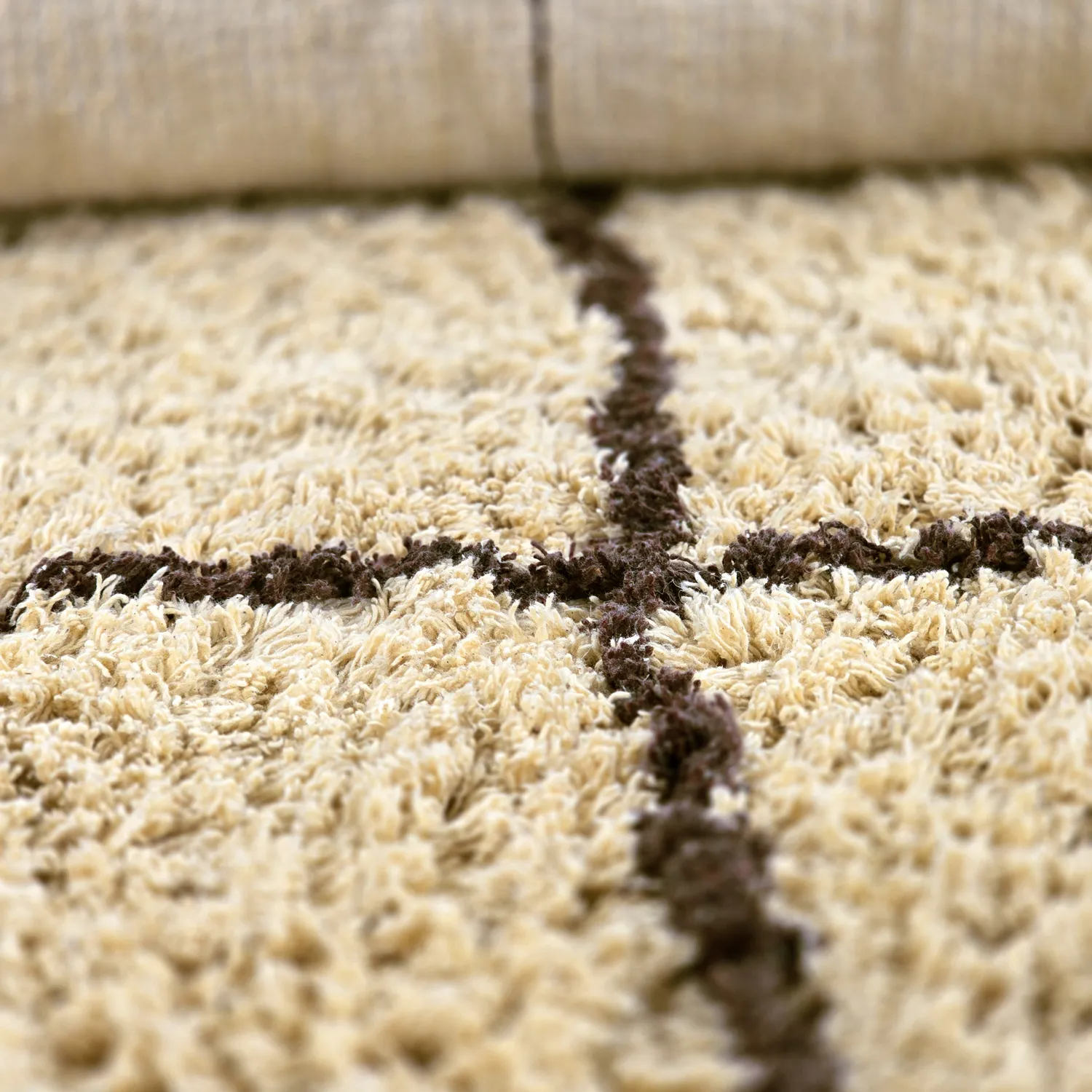 Hochflorteppiche - Lana Natural Cotton Shaggy (beige/braun)