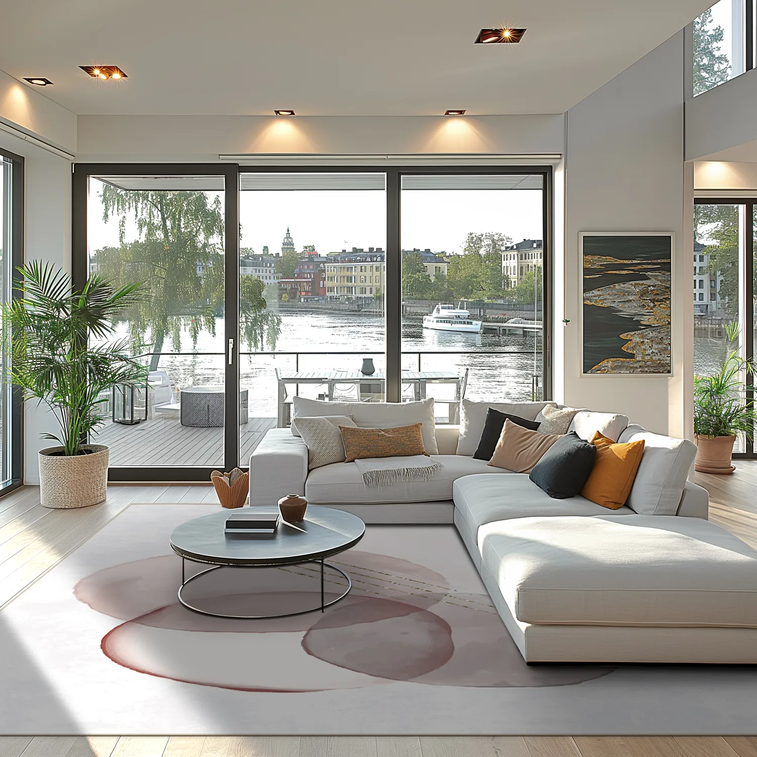 Wilton-Teppich - Layon (grau/rosa)