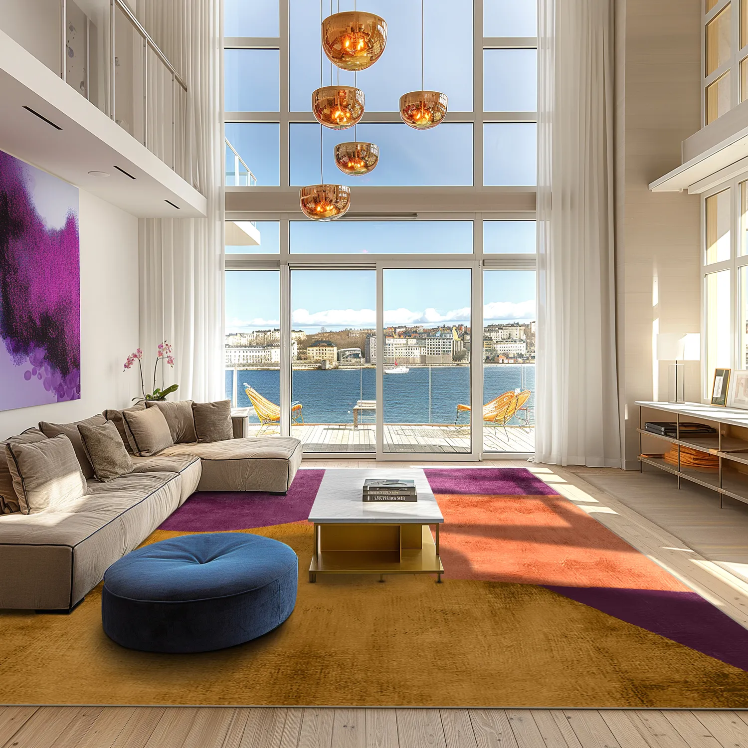 Wilton-Teppich - Lazio (lila)