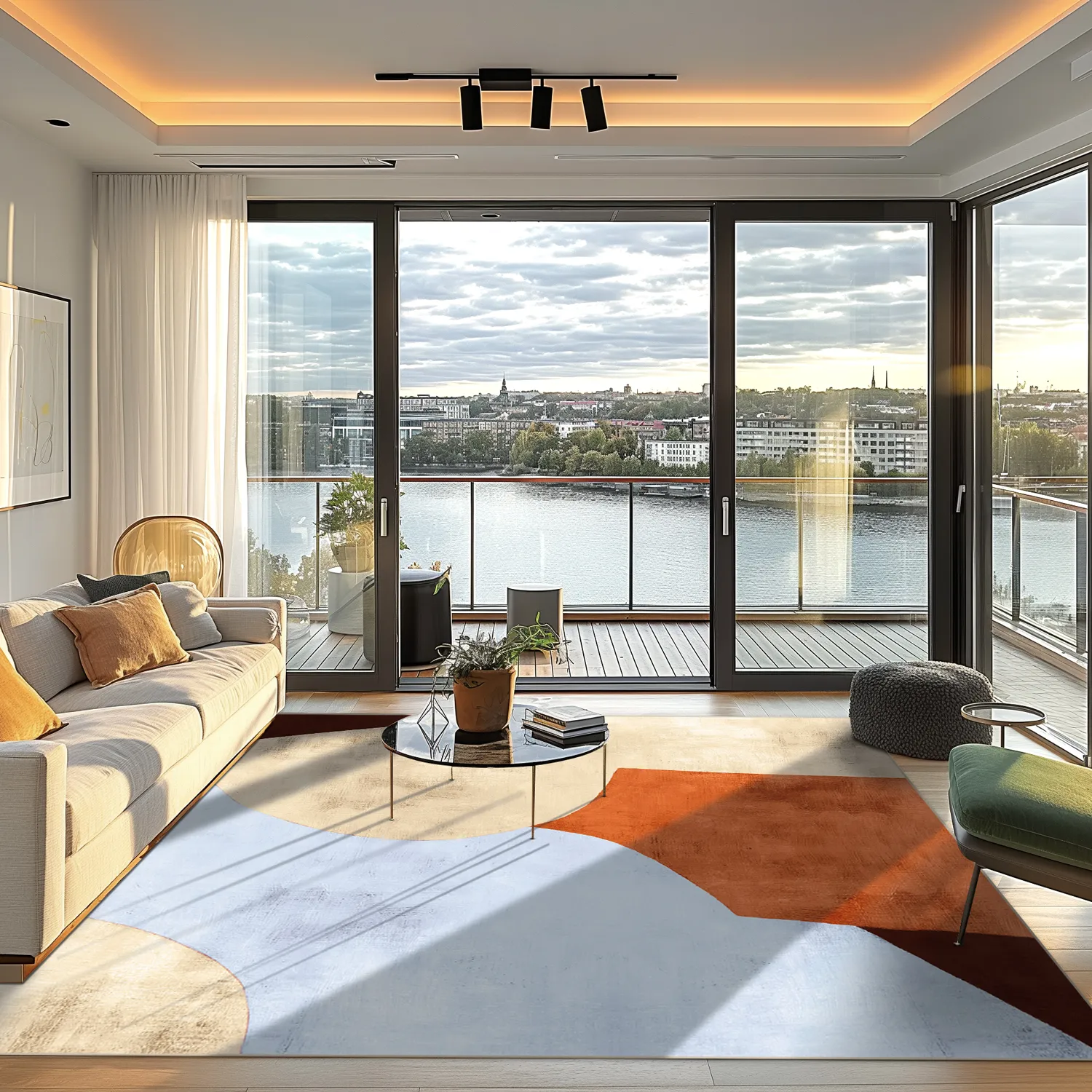 Wilton-Teppich - Lazio (hellblau)