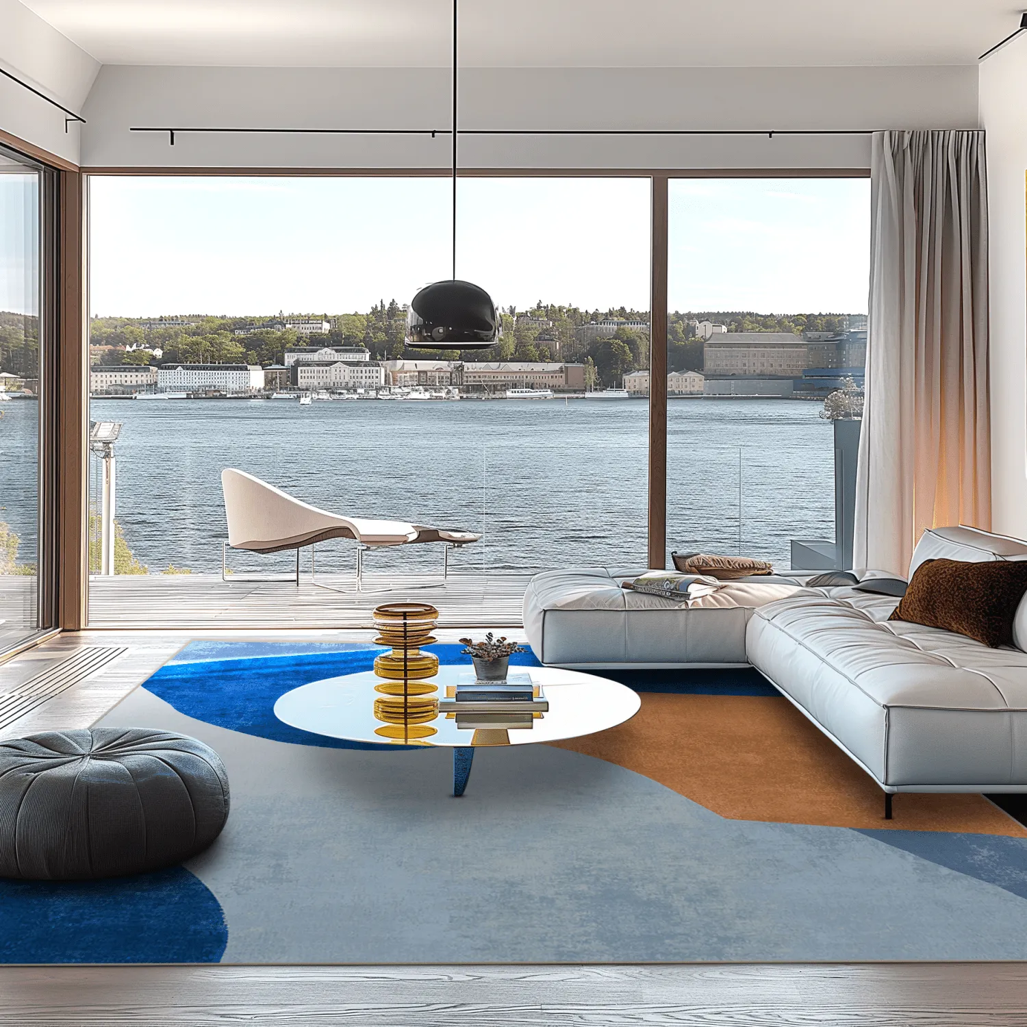 Wilton-Teppich - Lazio (blau)