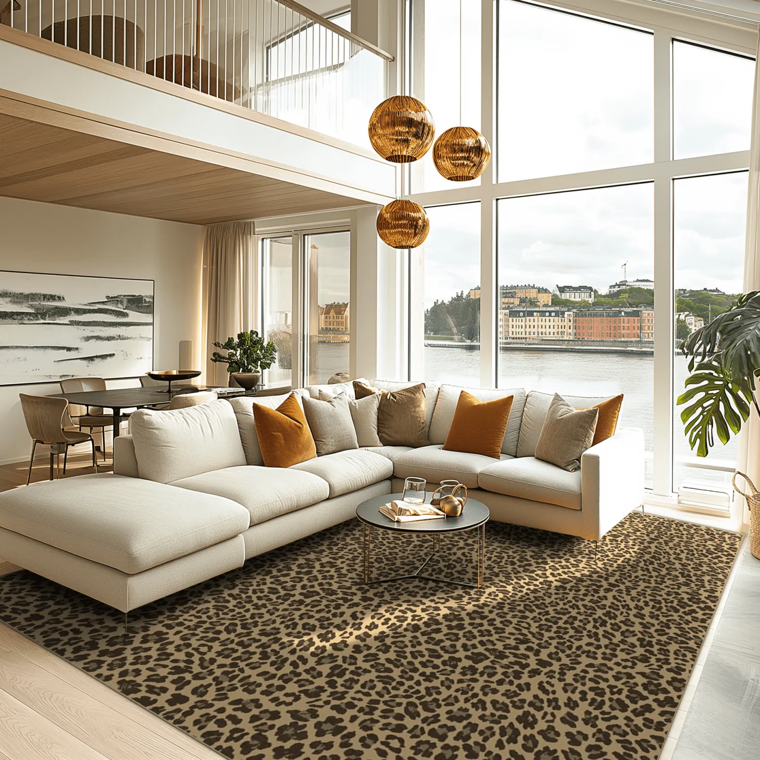 Wilton-Teppich - Leopard (braun)