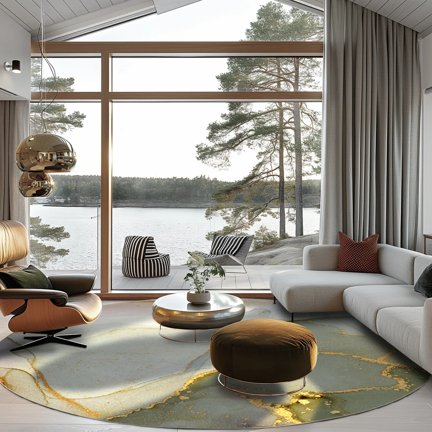 Rund Teppich - Livata (bunt)