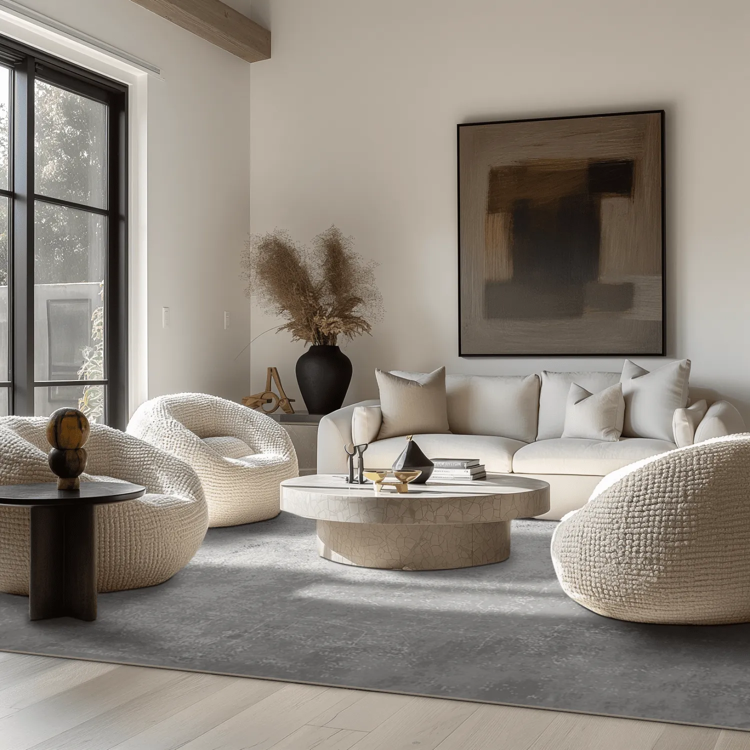 Wilton-Teppich - Lynton (grau)