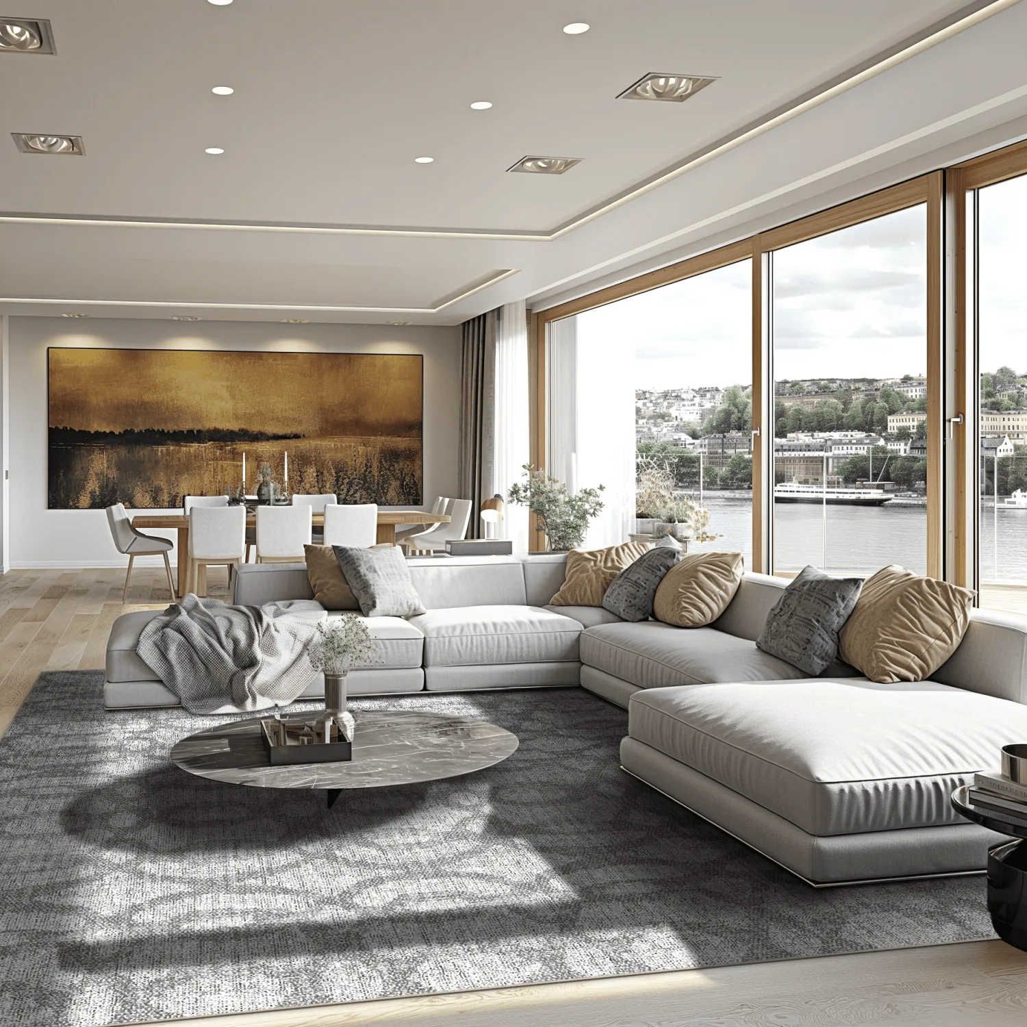 Wilton-Teppich - Manouba (grau)