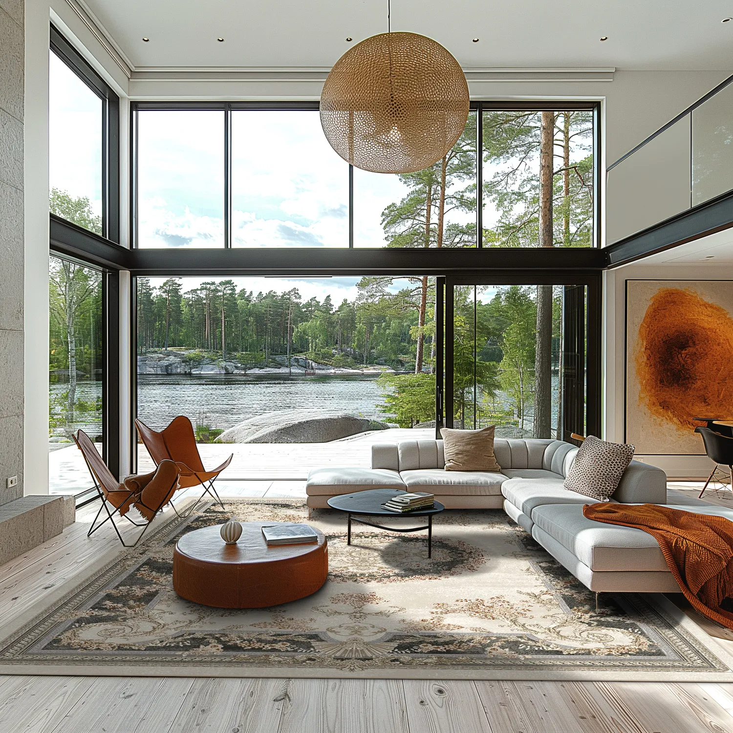 Wilton-Teppich - Marand (grau/beige)