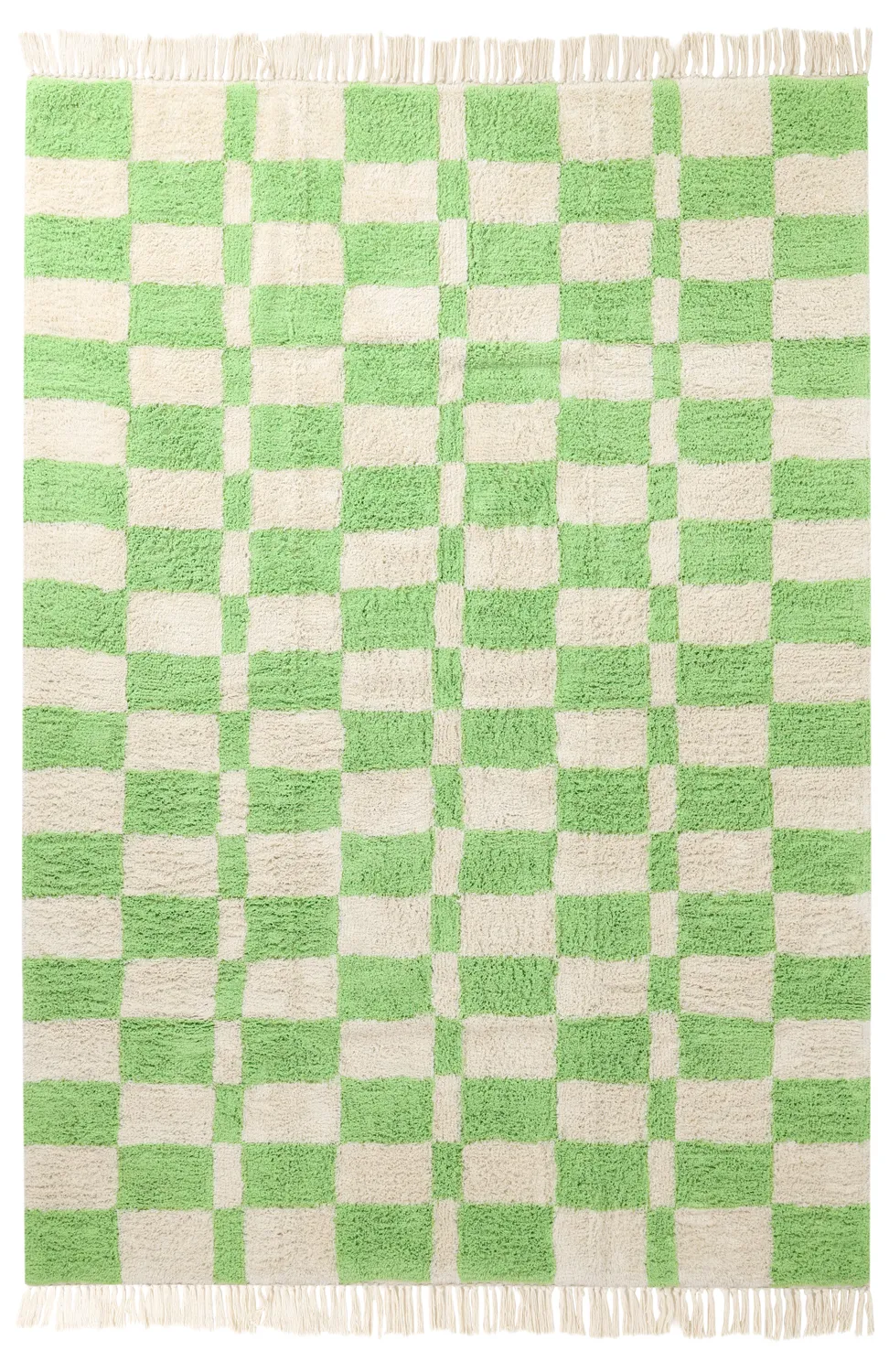 Hochflorteppiche - Maranello Natural Cotton Shaggy (grün)