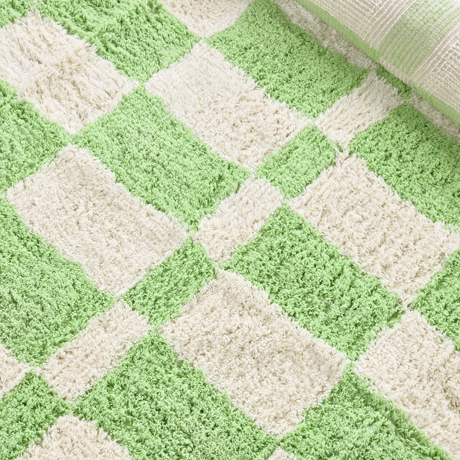 Hochflorteppiche - Maranello Natural Cotton Shaggy (grün)