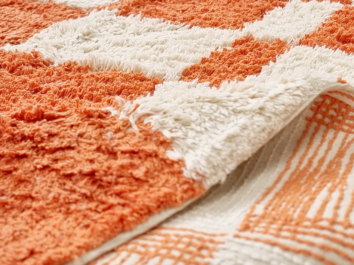 Hochflorteppiche - Maranello Natural Cotton Shaggy (orange)