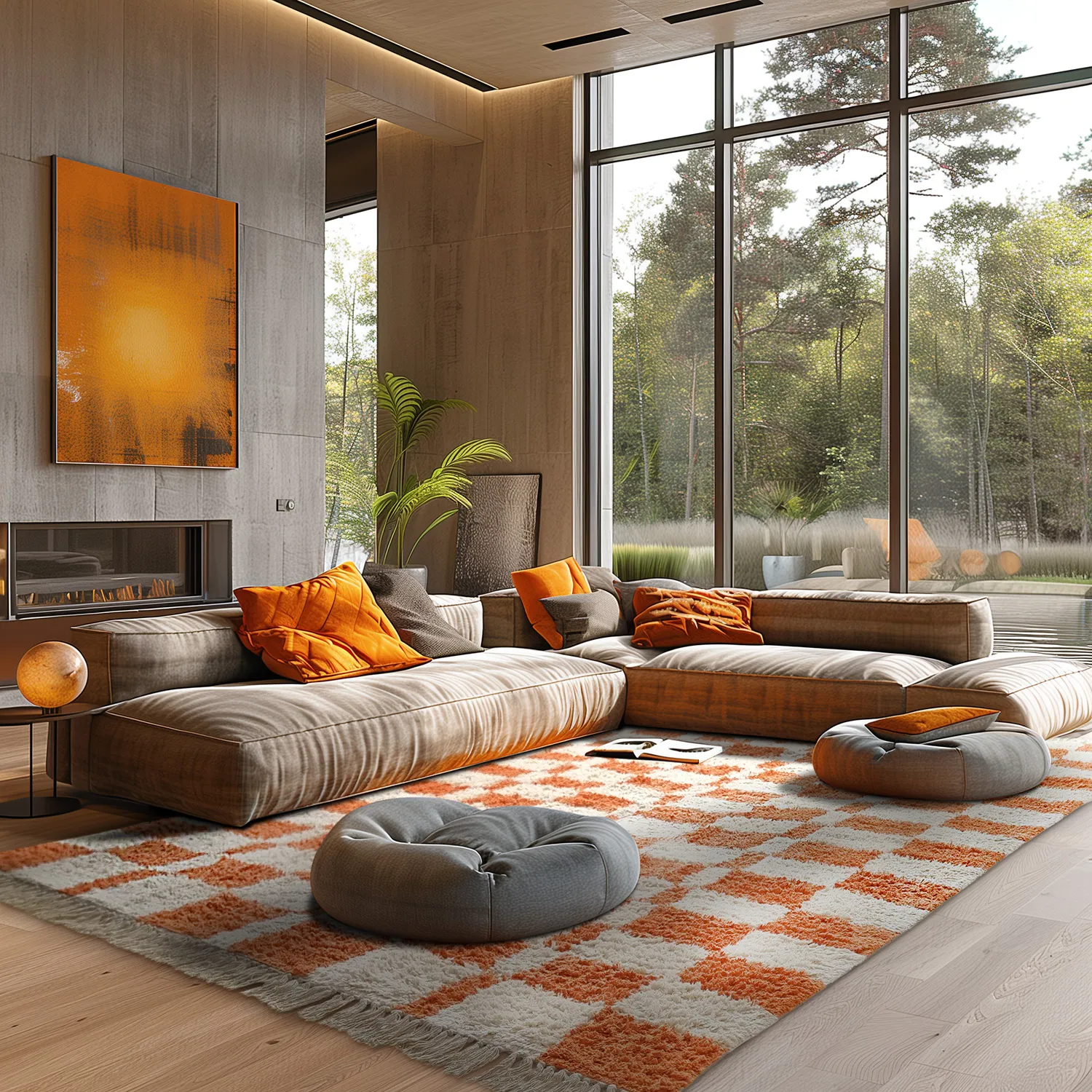 Hochflorteppiche - Maranello Natural Cotton Shaggy (orange)