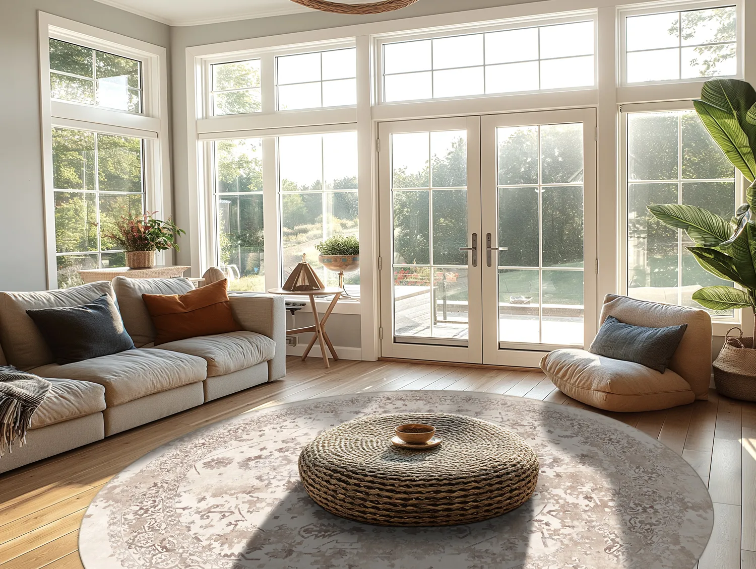 Rund Teppich - Mateur (beige)