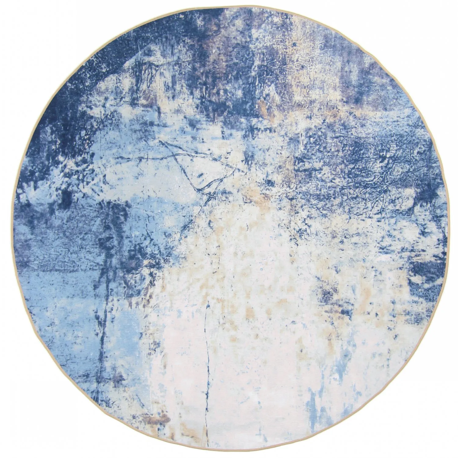 Tapis rond - Melazzo (bleu)