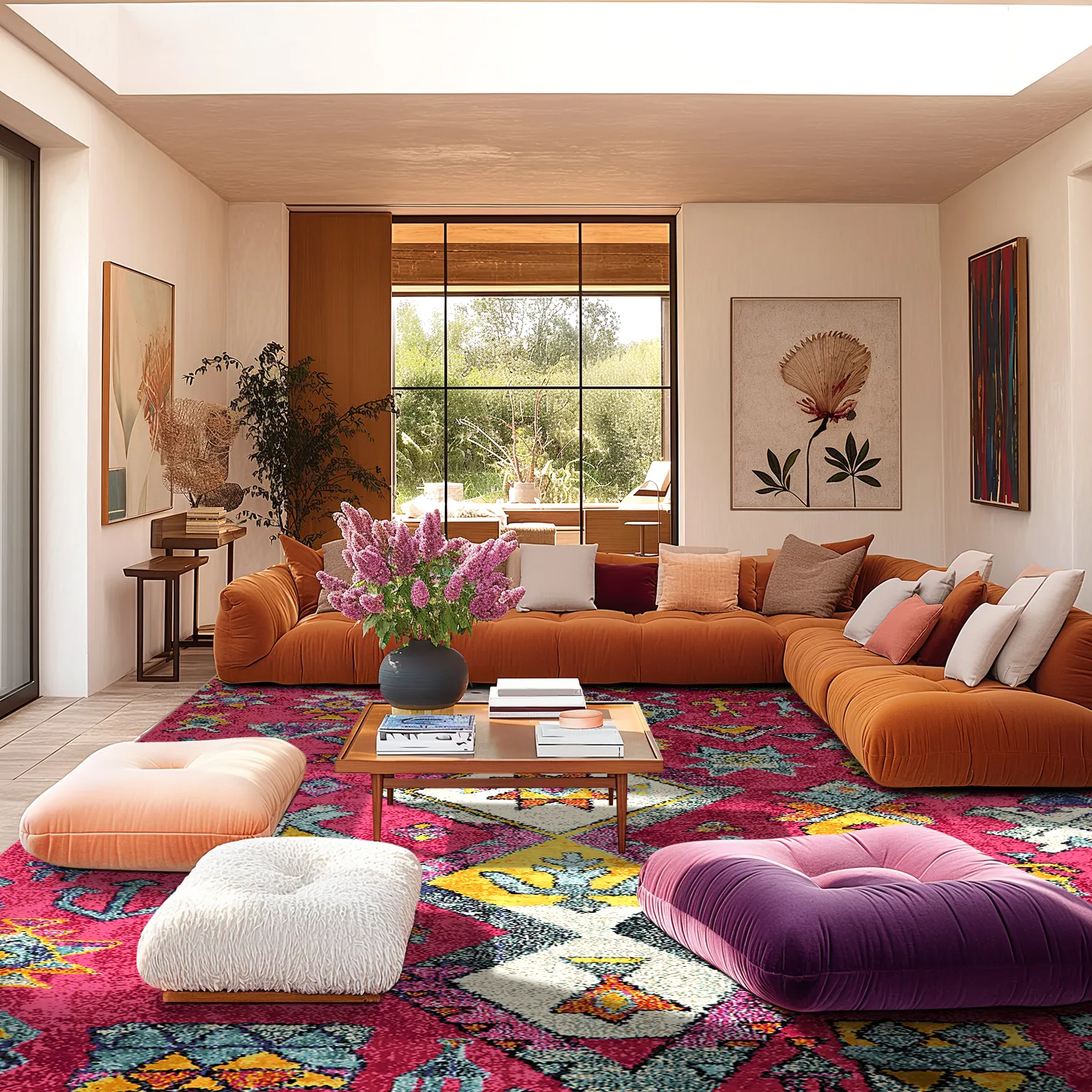 Wilton-Teppich - Misare (rosa/bunt)