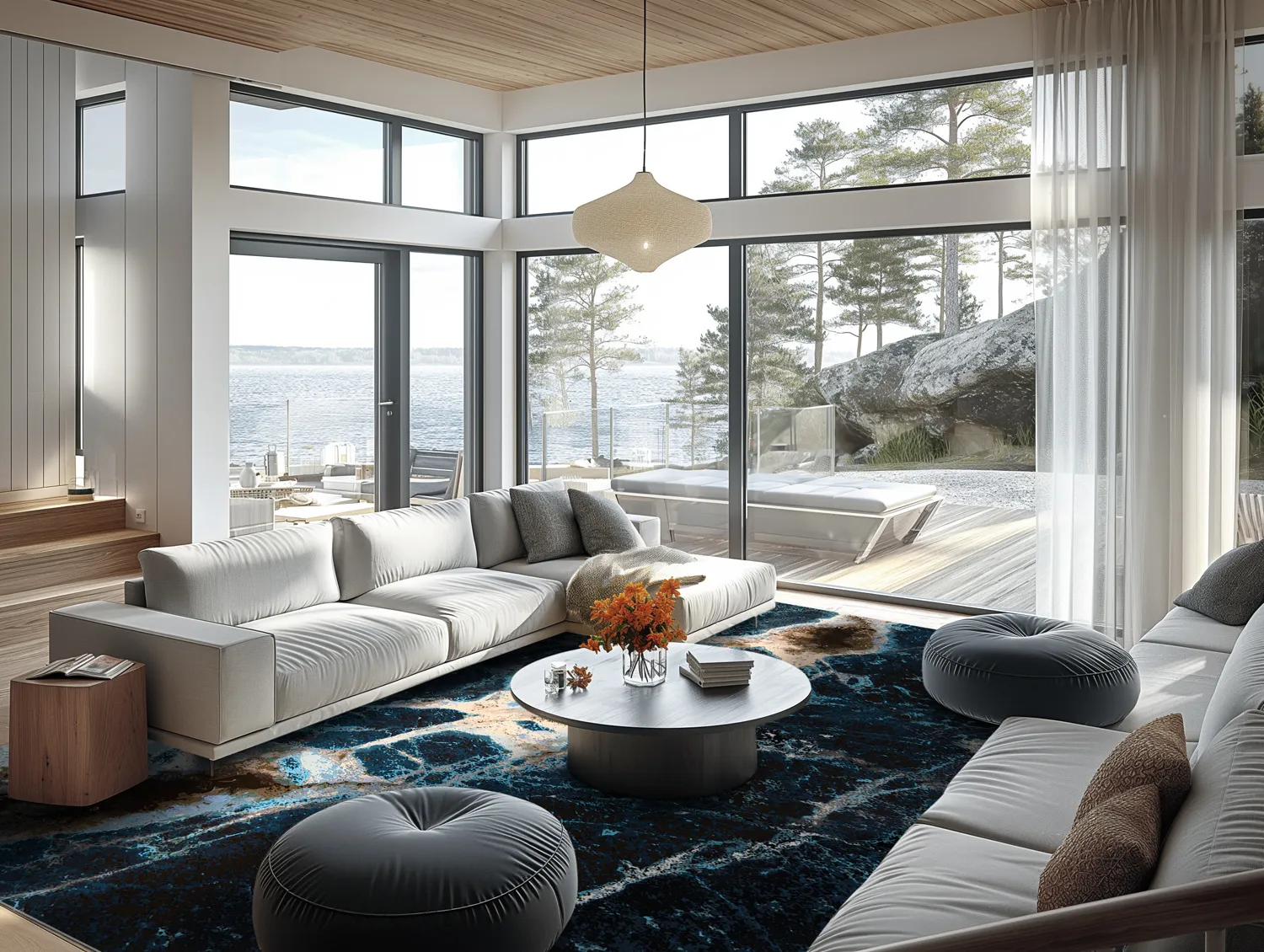 Wilton-Teppich - Narbolia (blau/multi)