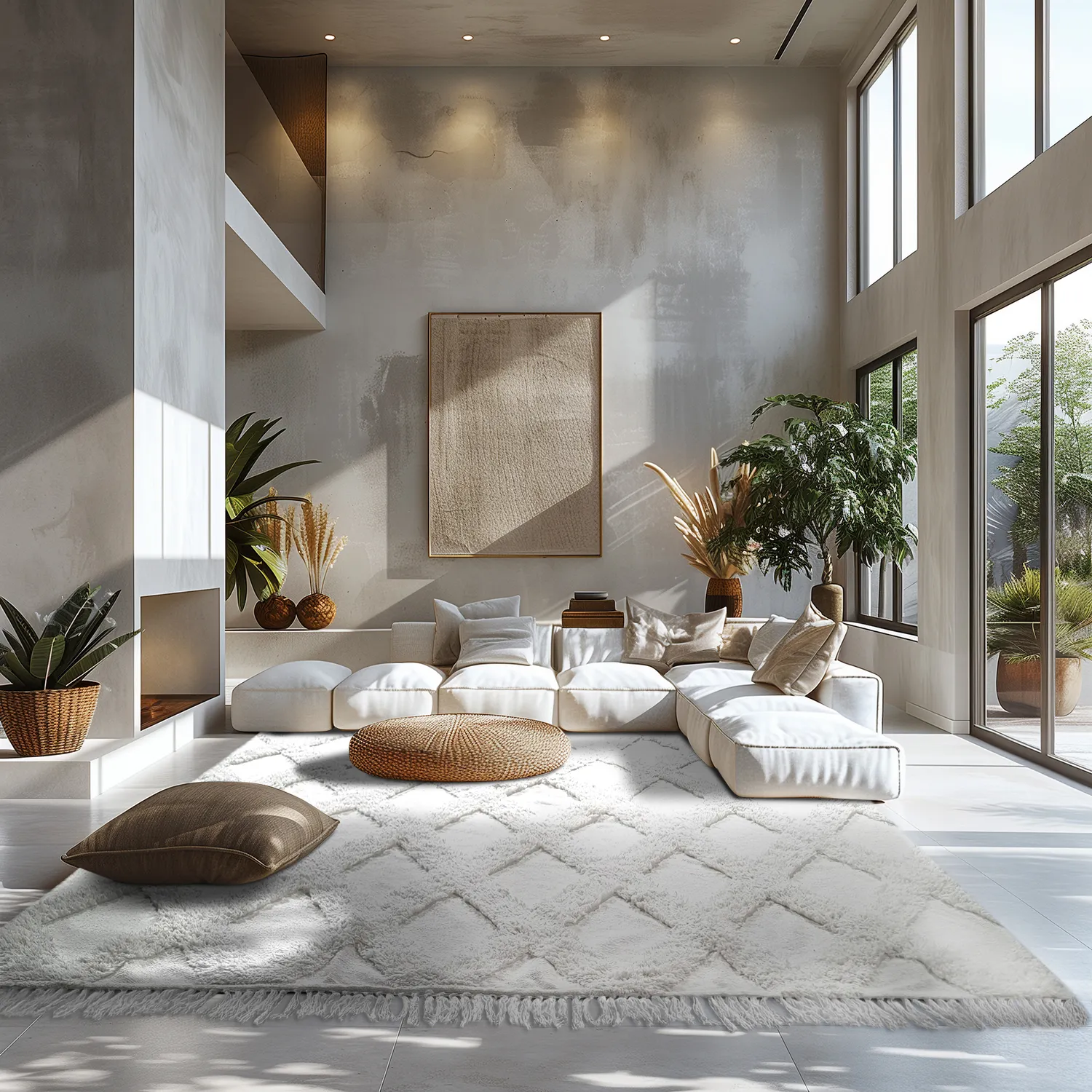 Hochflorteppiche - Pamplona Natural Cotton Shaggy (offwhite)