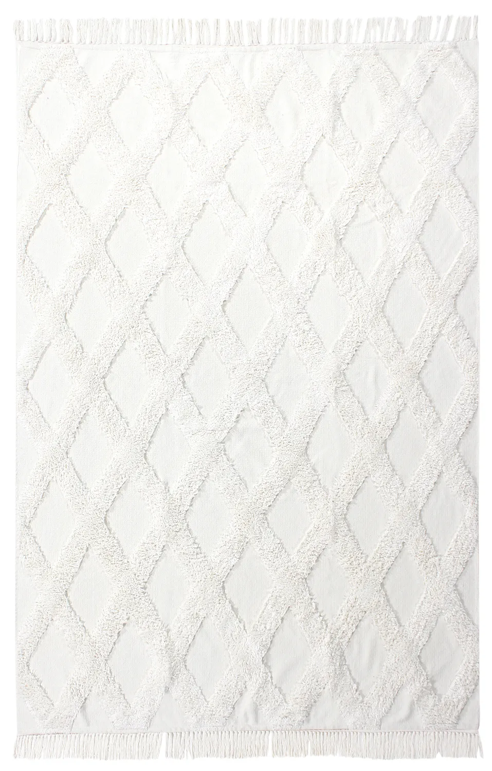 Hochflorteppiche - Pamplona Natural Cotton Shaggy (offwhite)