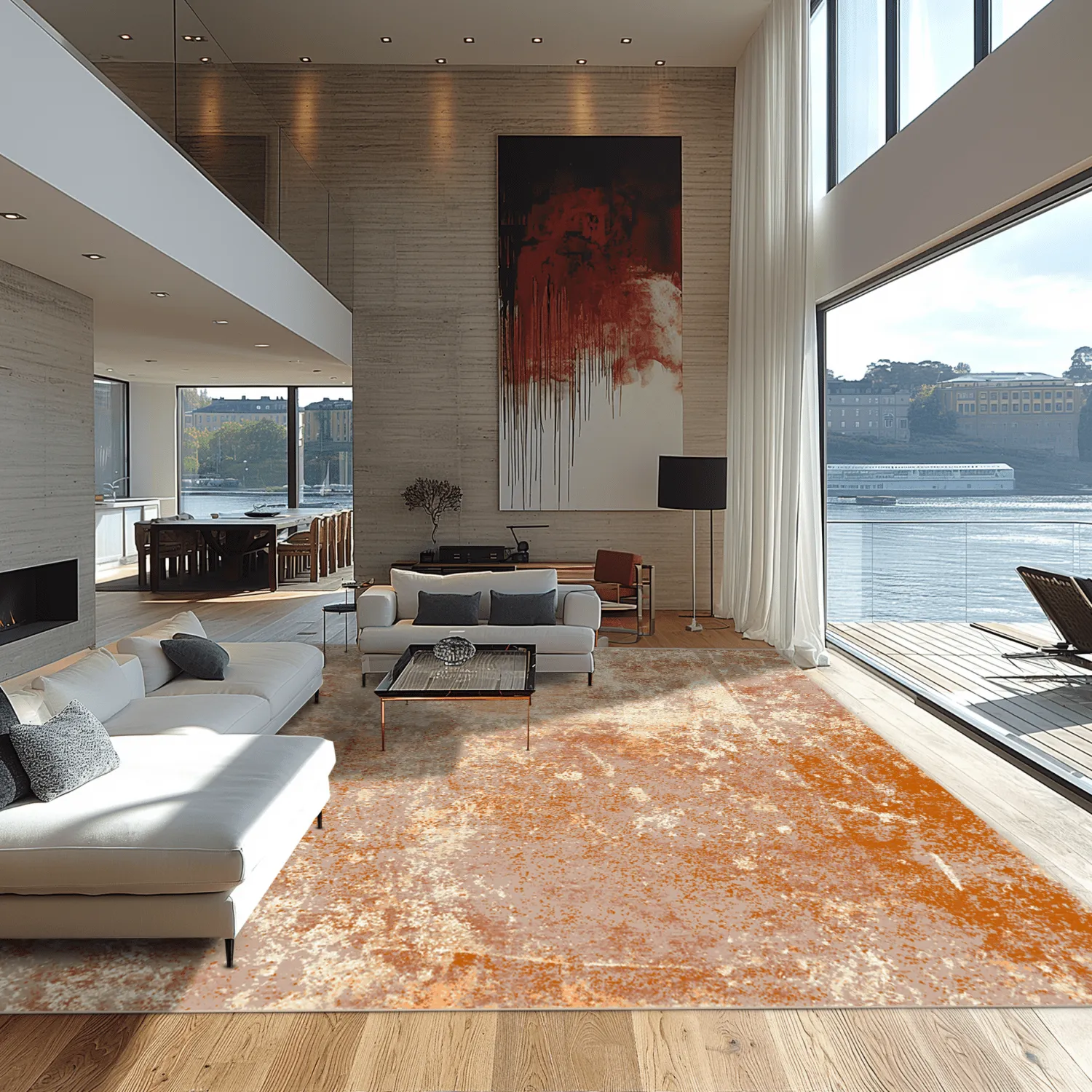 Tapis Wilton - Pavoa (orange)