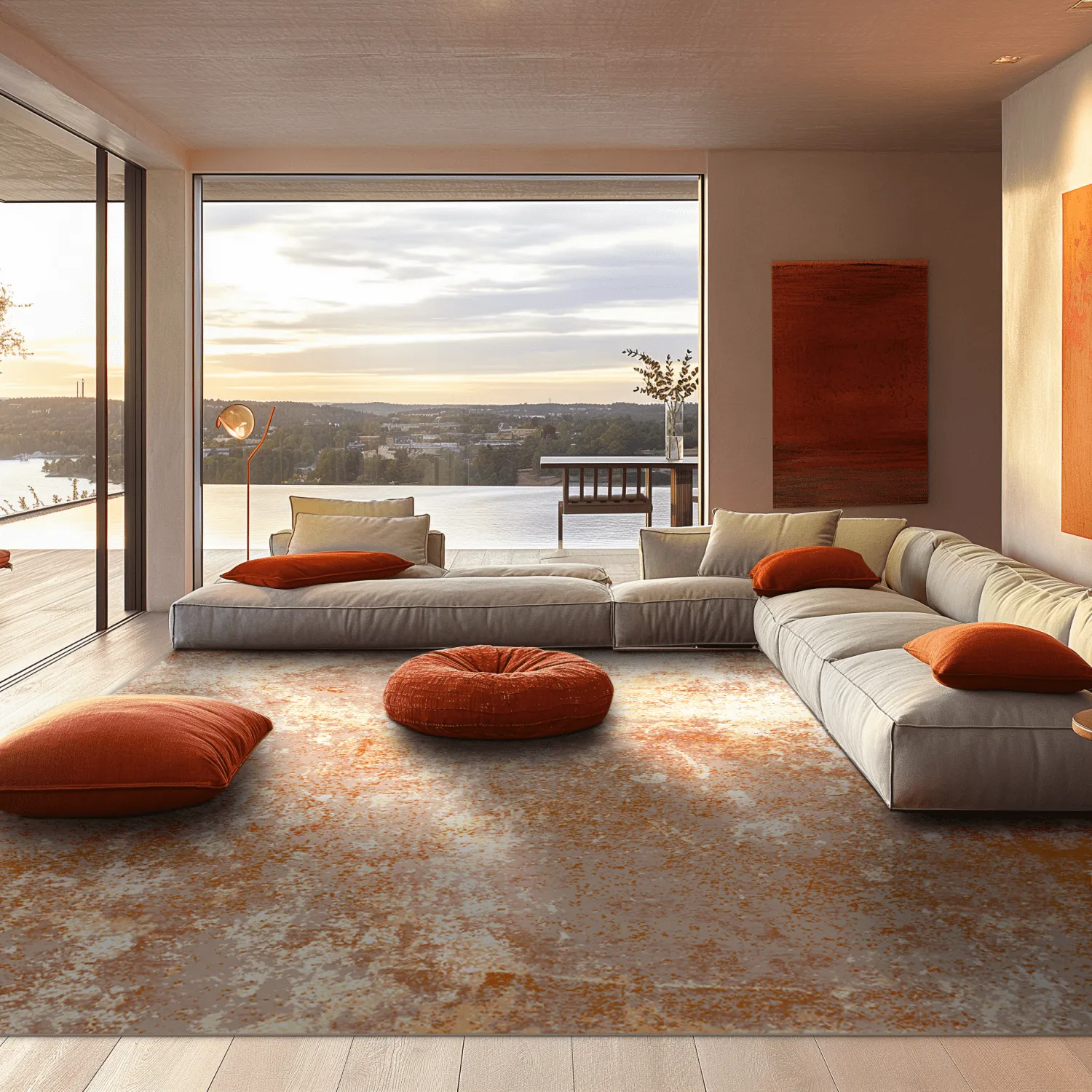 Tapis Wilton - Pavoa (orange)