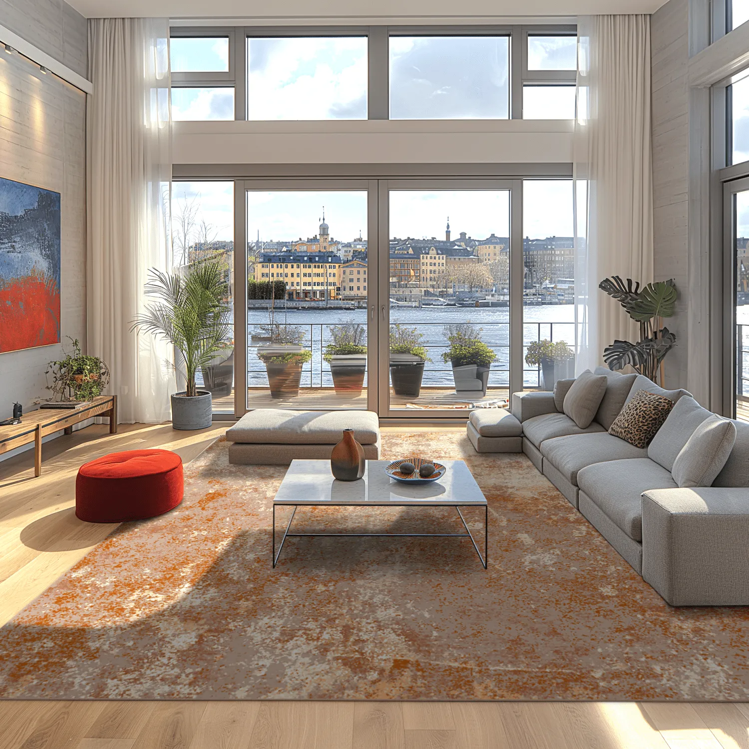 Tapis Wilton - Pavoa (orange)