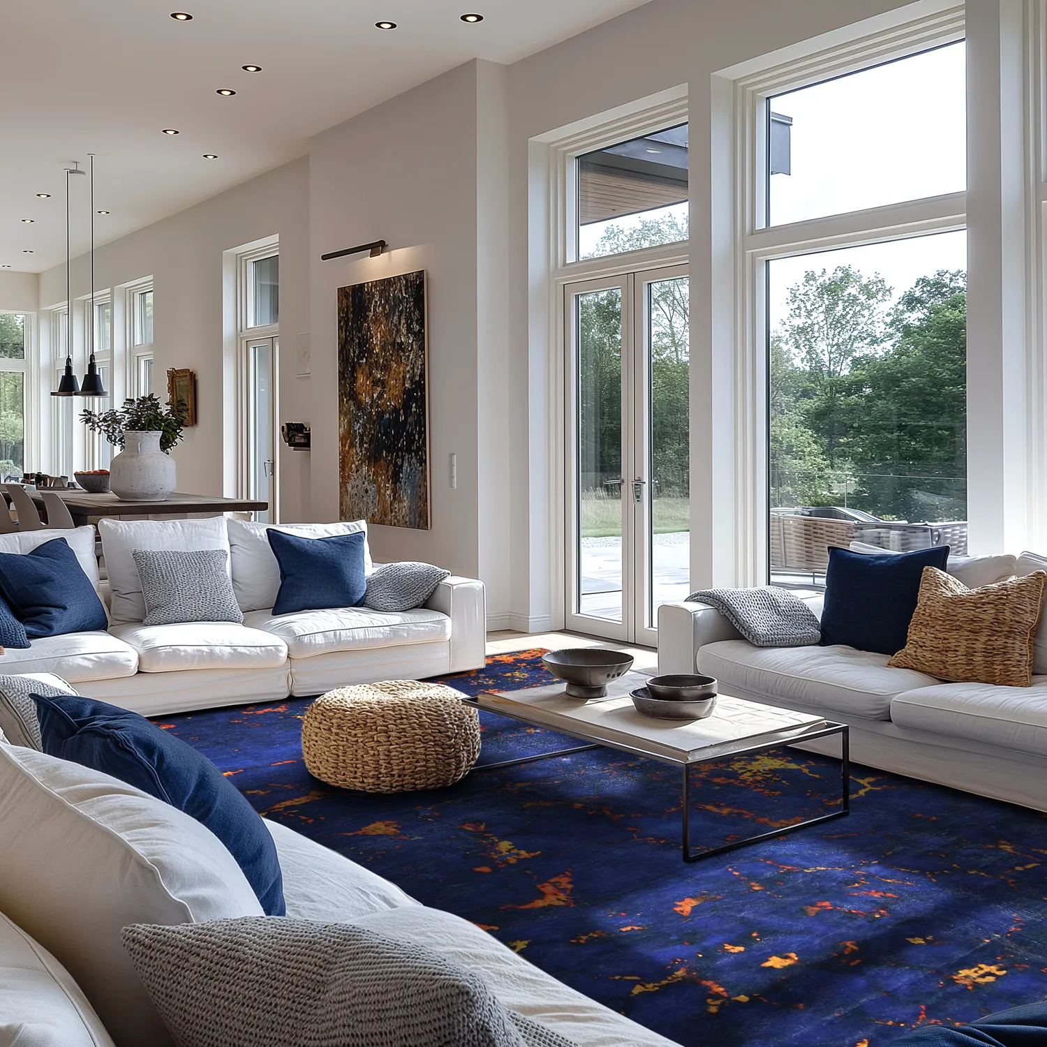 Tapis Wilton - Peralta (bleu)