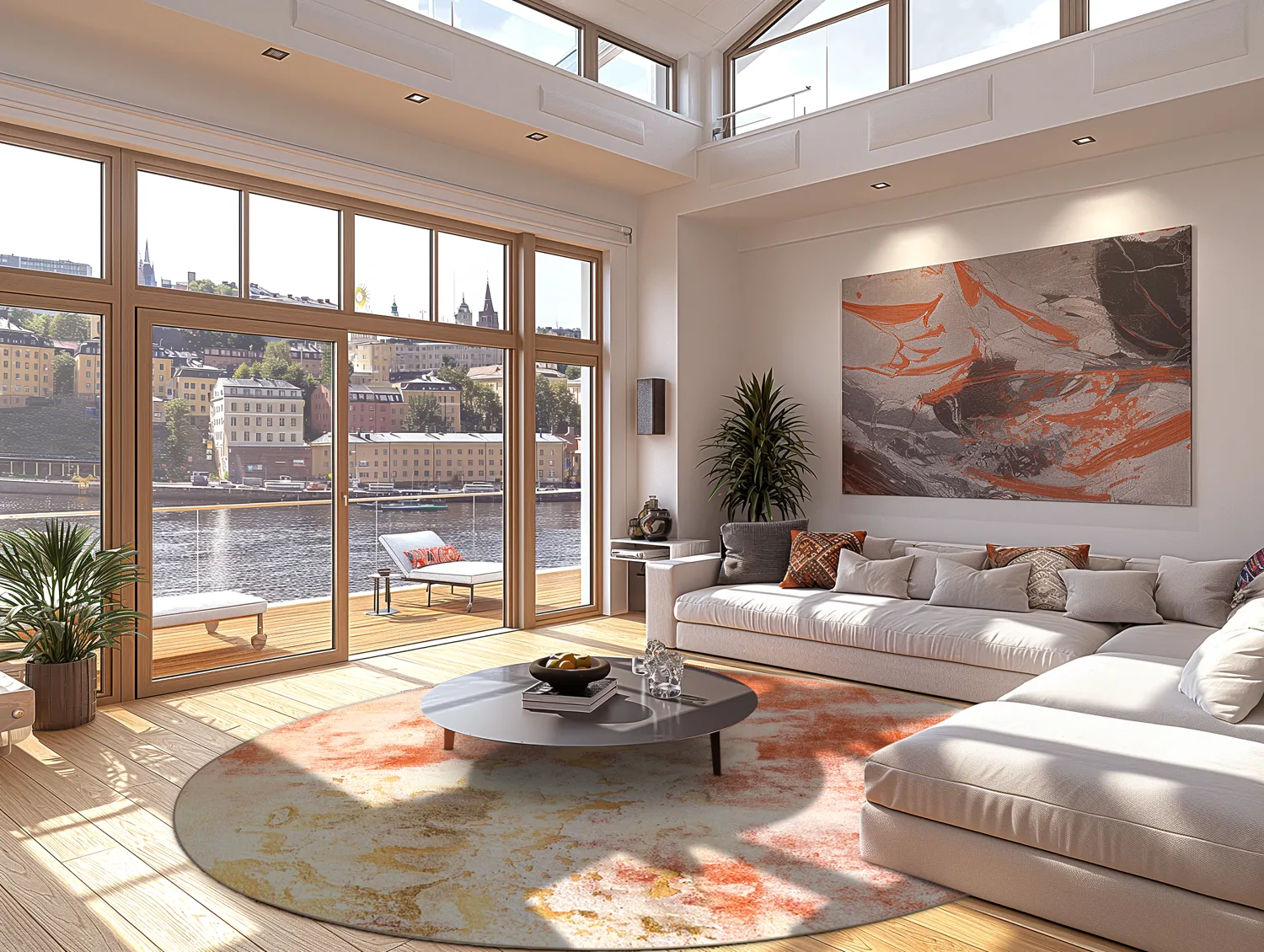 Rund Teppich - Periana (rosa/multi)