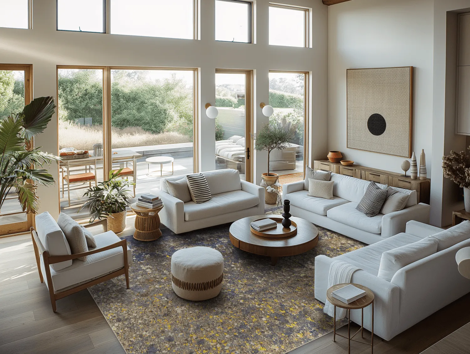 Tapis Wilton - Rey (bleu/multicolore)