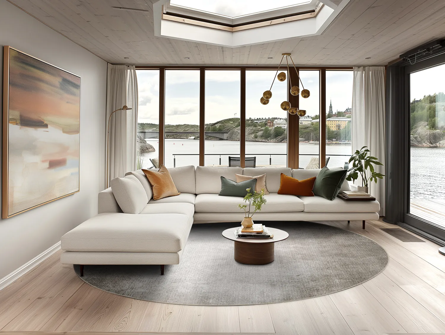 Rund Teppich - Riano (grau)