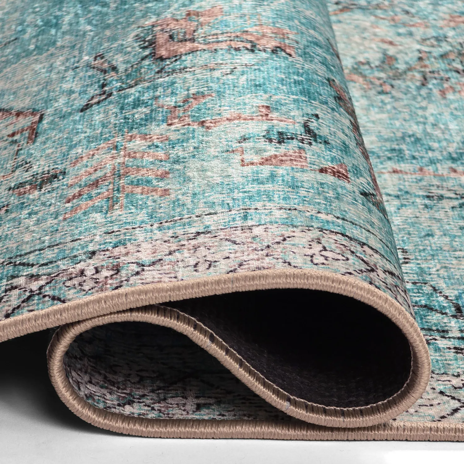 Tapis Wilton - Rosalie (bleu)