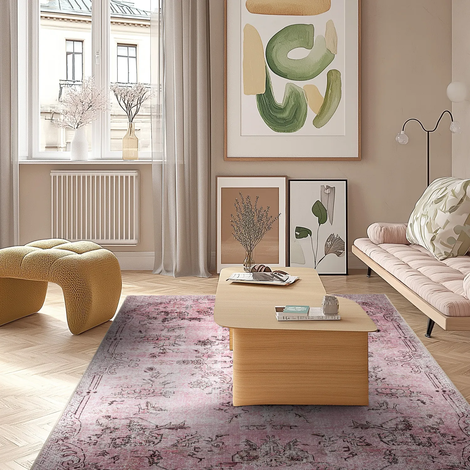 Wilton-Teppich - Rosalie (rosa)