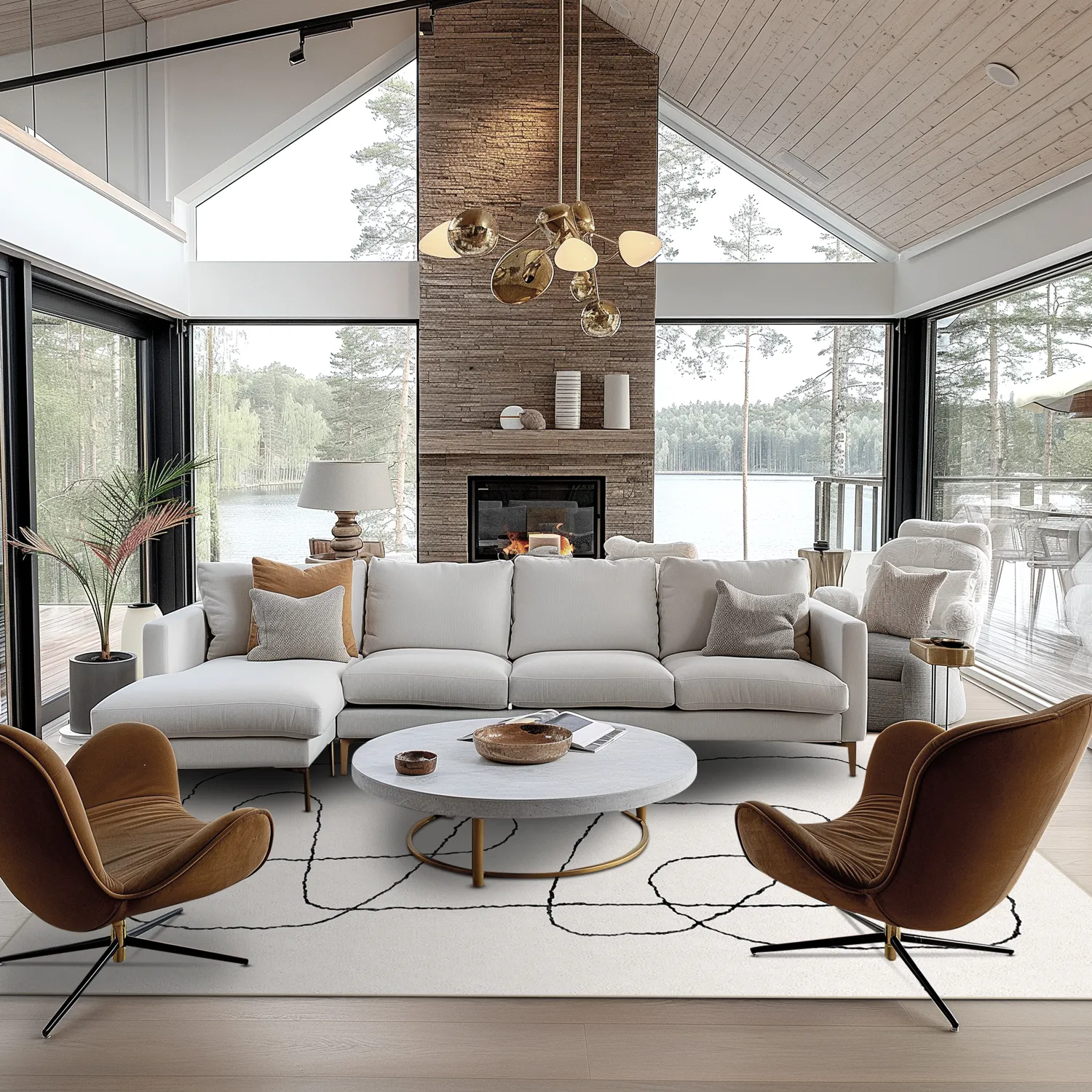 Wilton-Teppich - Rosetta (grau)