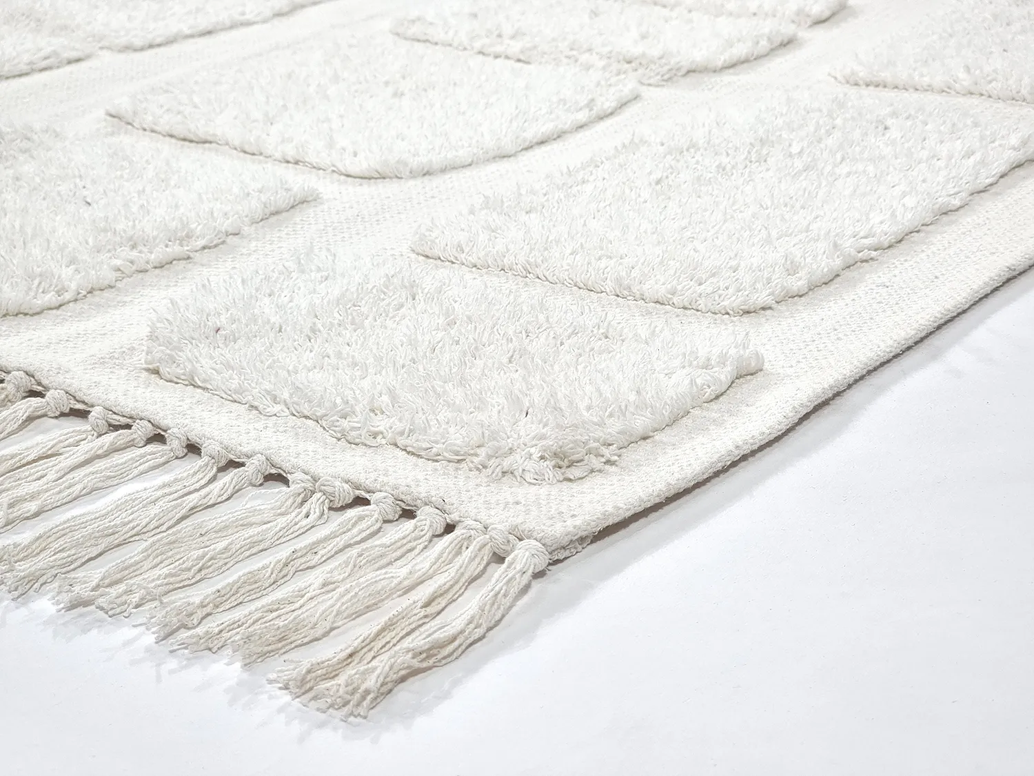 Hochflorteppiche - Salem Natural Cotton Shaggy (offwhite)