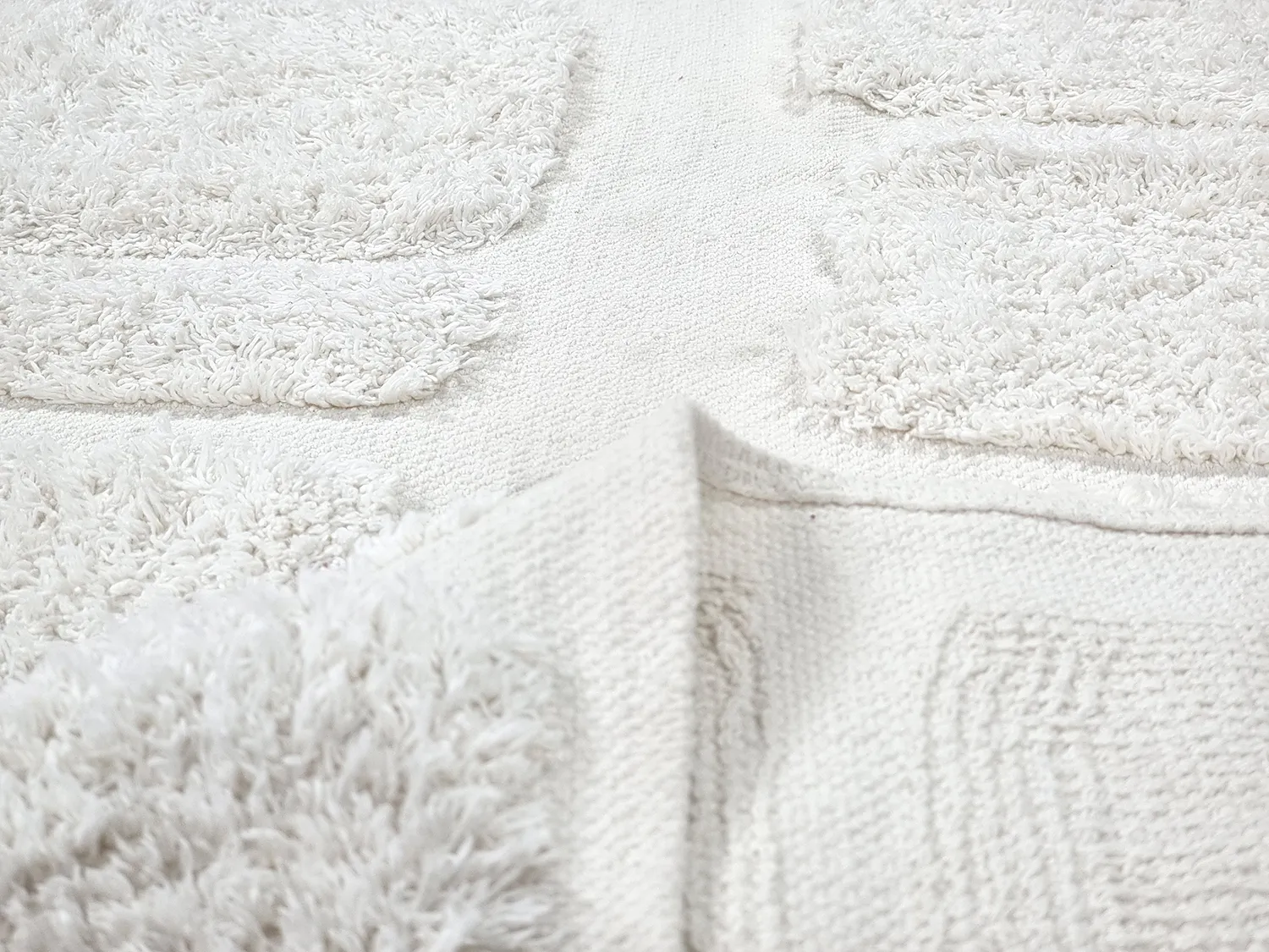 Hochflorteppiche - Salem Natural Cotton Shaggy (offwhite)