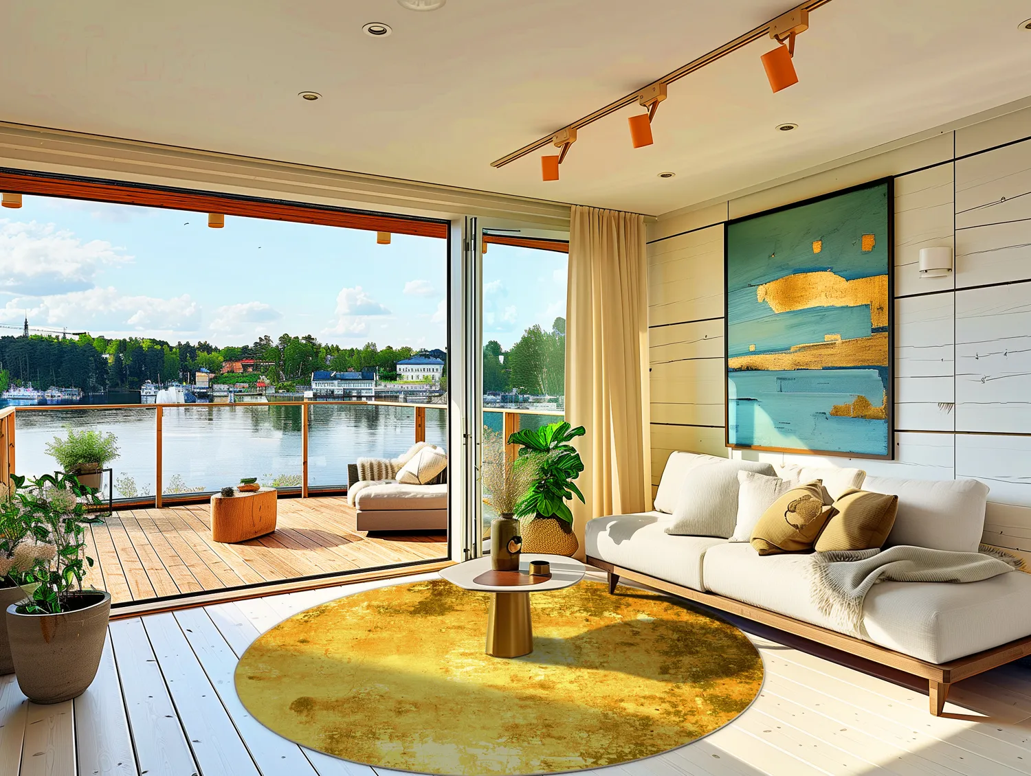 Rund Teppich - Salitto (gold)