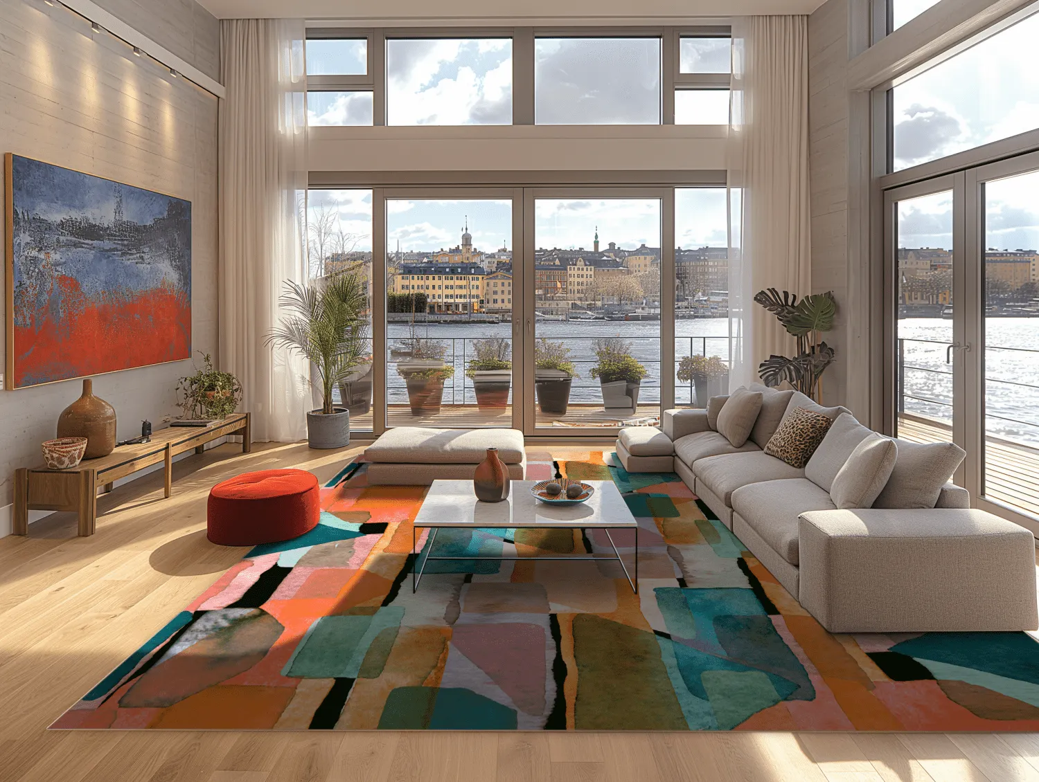 Wilton-Teppich - Salome (orange/multi)