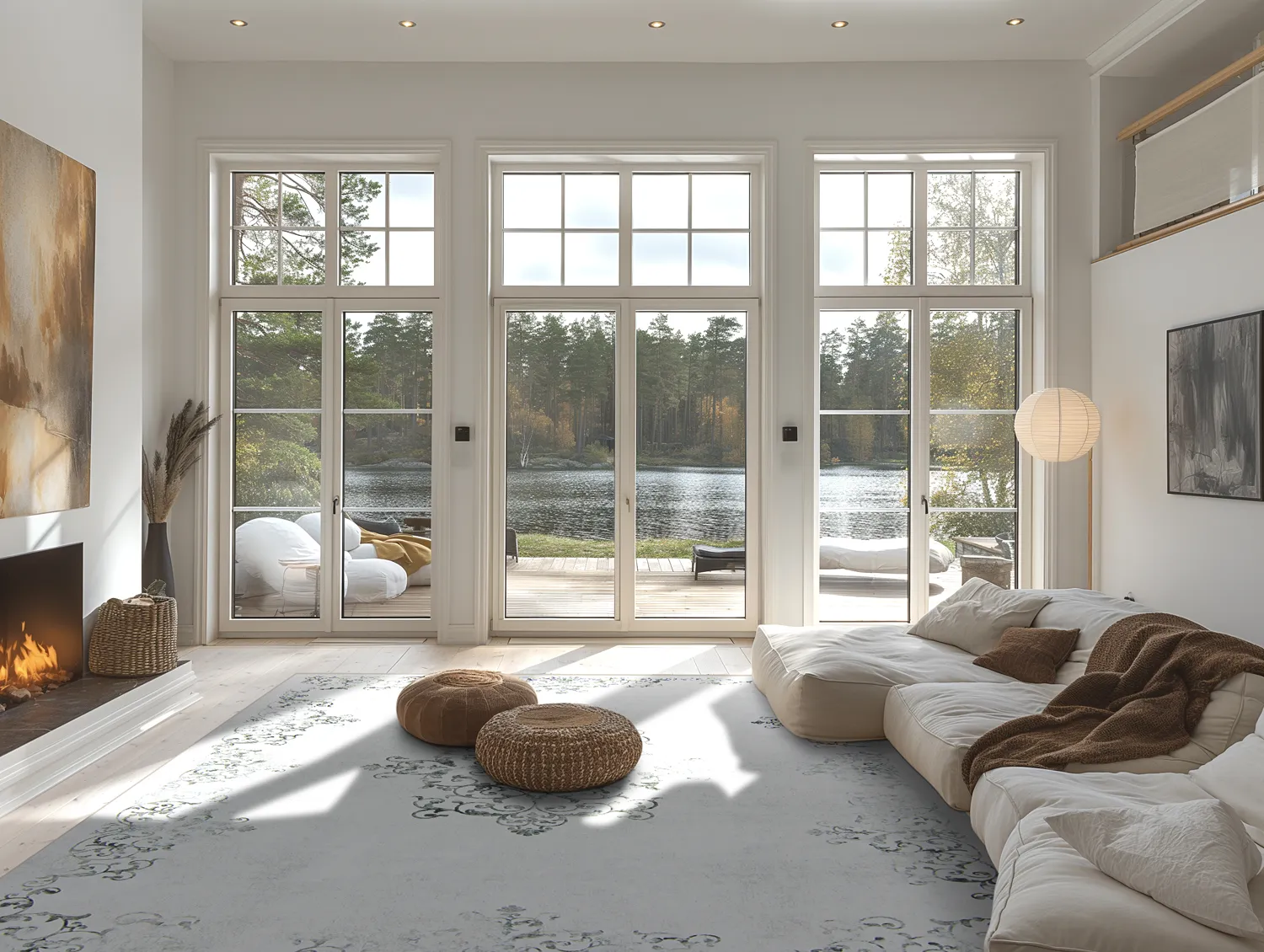 Wilton-Teppich - Santi (weiß/grau)