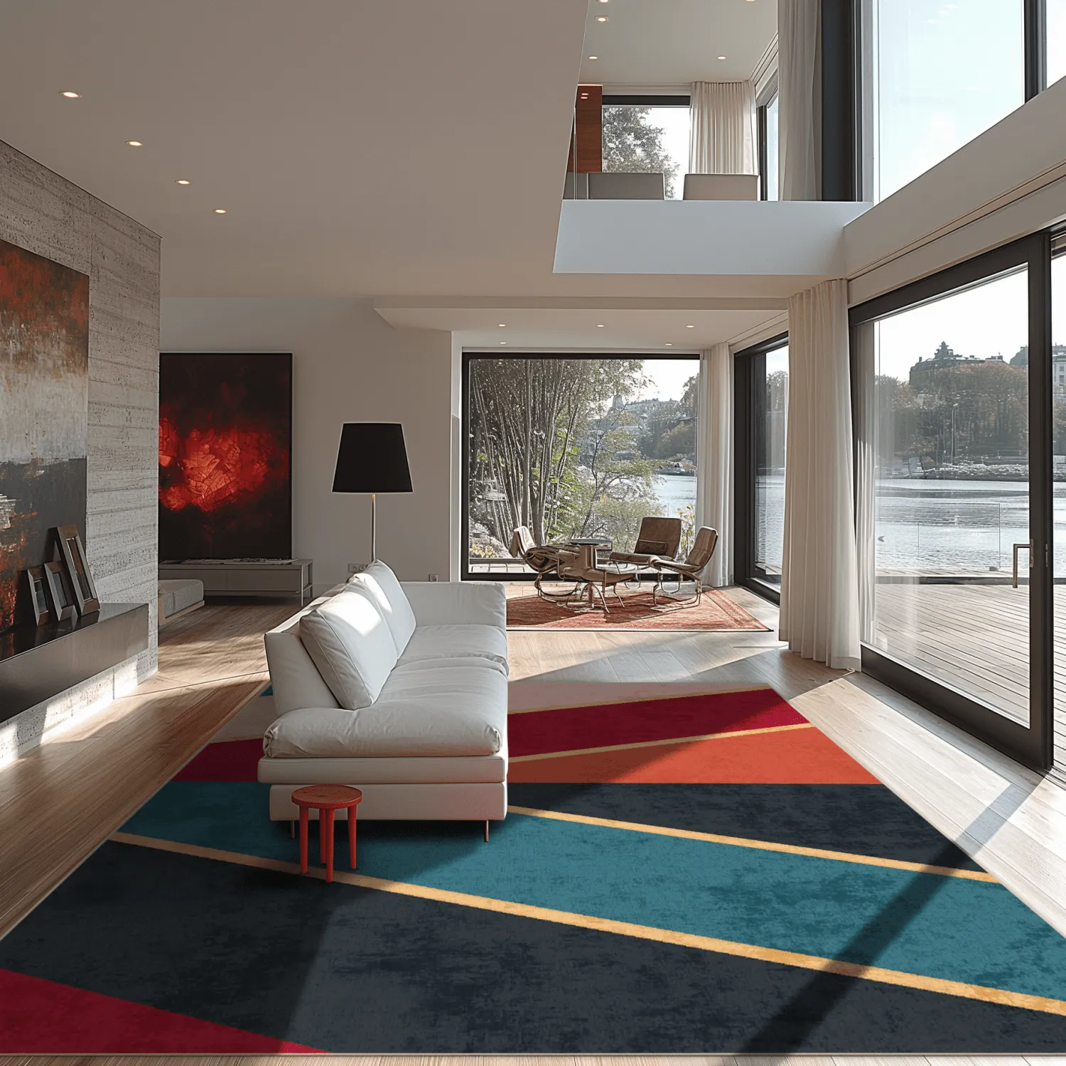 Wilton-Teppich - Sanya (rot/multi)