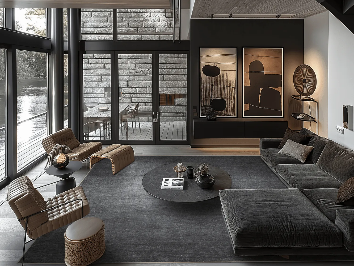 Wilton-Teppich - Serifos (dunkelgrau)