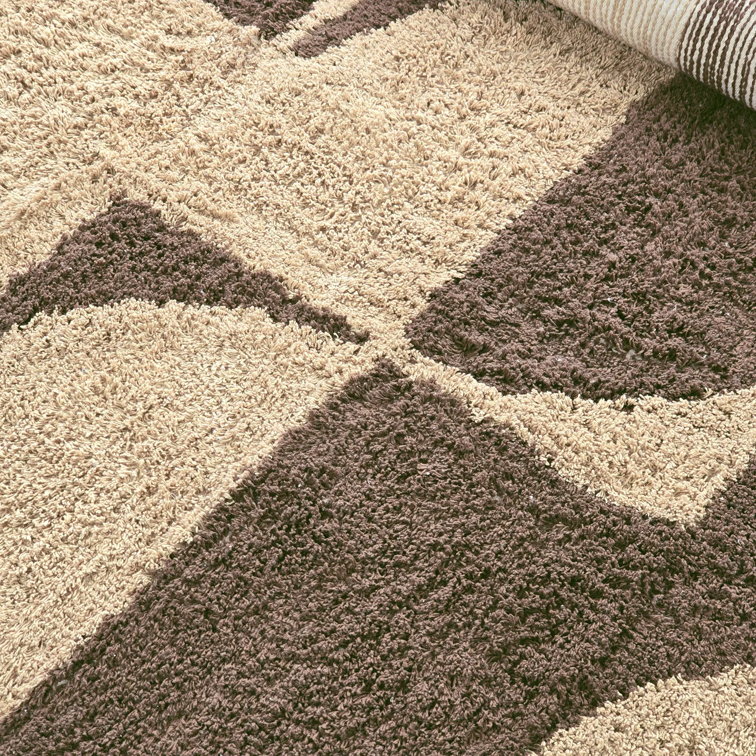 Hochflorteppiche - Siberia Natural Cotton Shaggy (beige/braun)