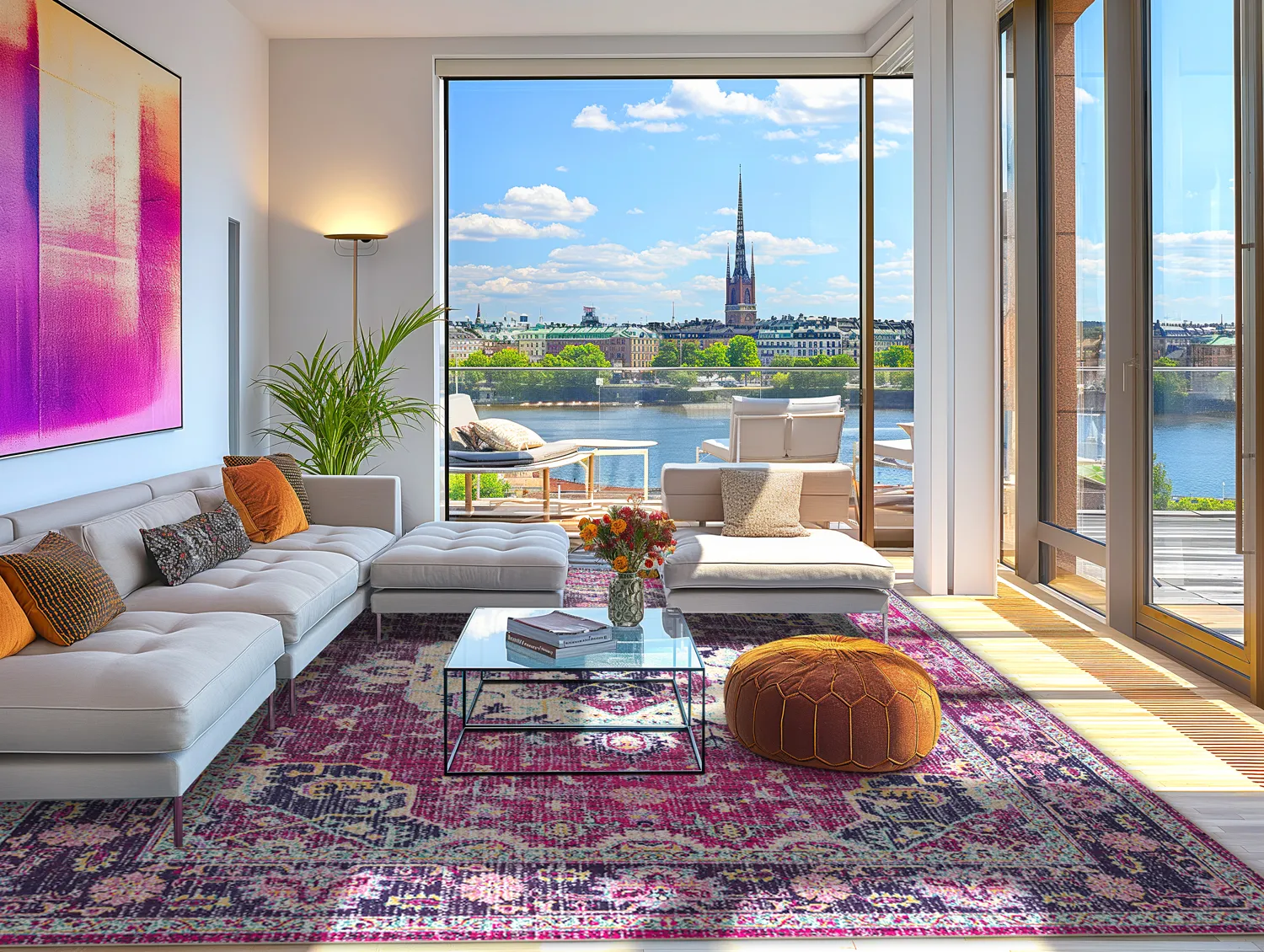 Wilton-Teppich - Siliana (rosa)