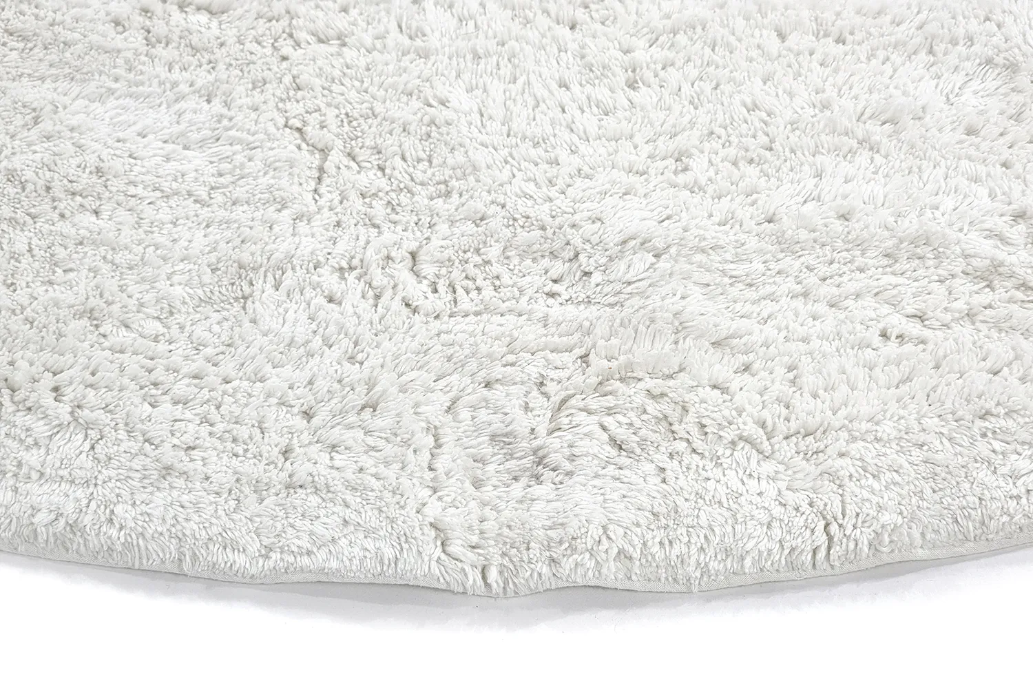 Runde Teppiche - Sion Natural Cotton Shaggy (offwhite)