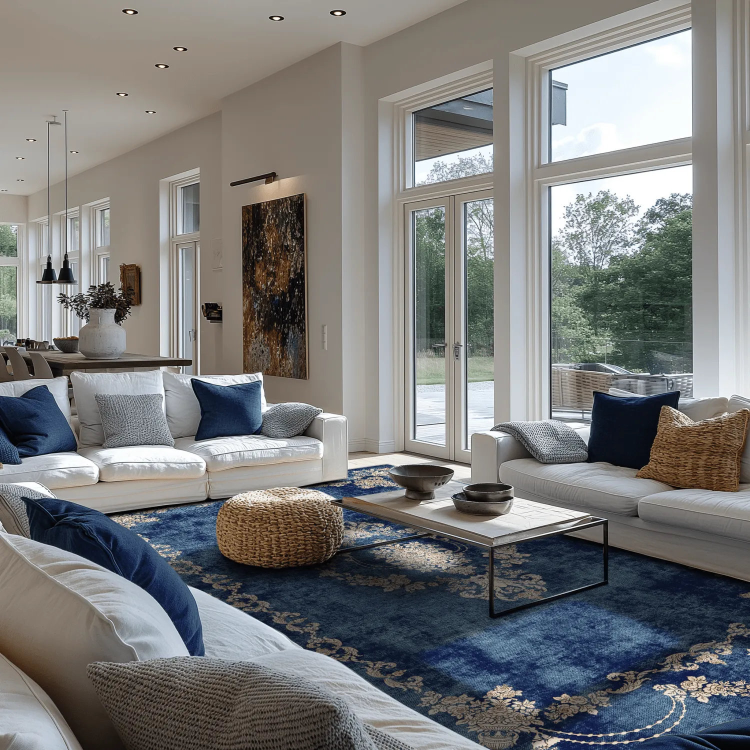 Wilton-Teppich - Taknis (blau)