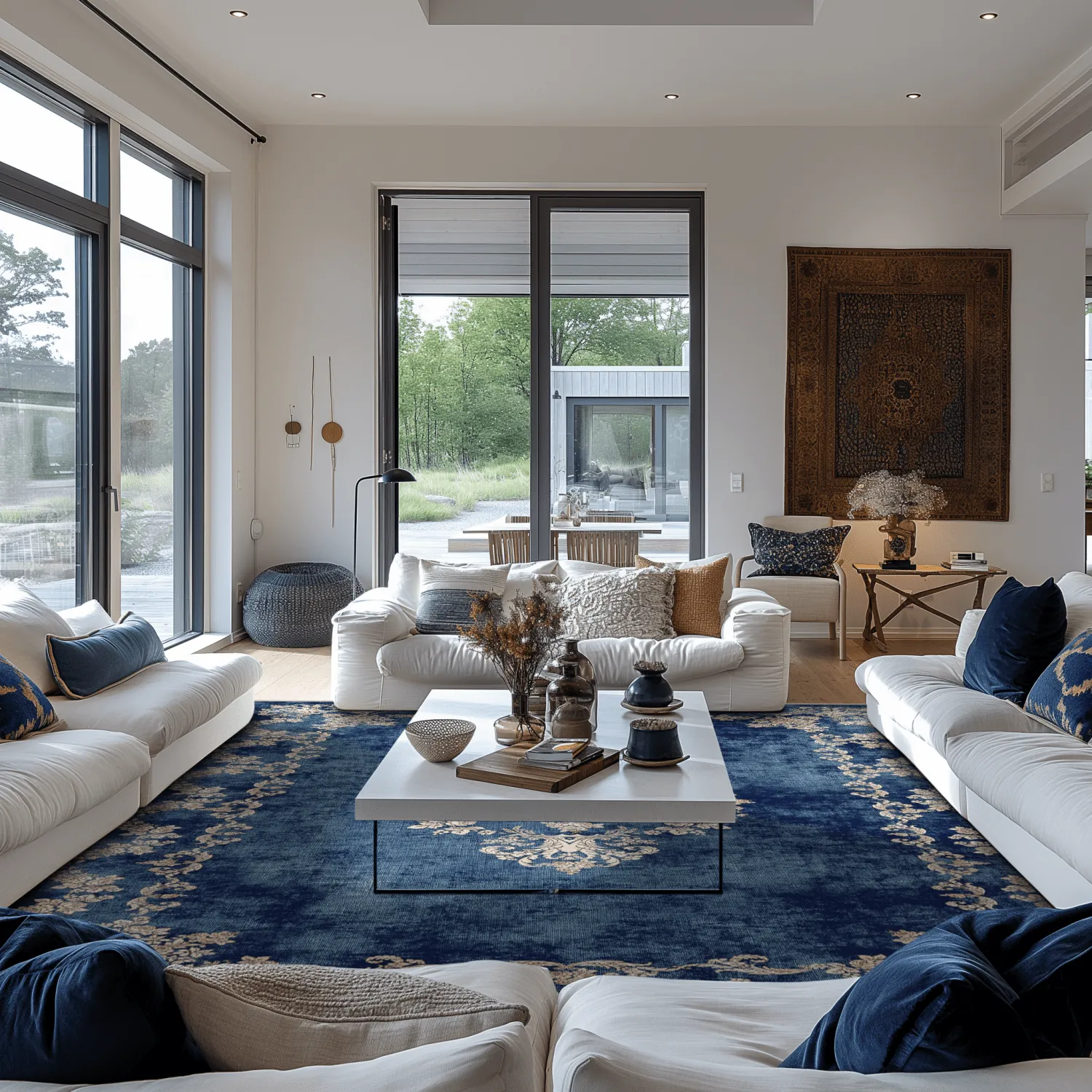 Wilton-Teppich - Taknis (blau)