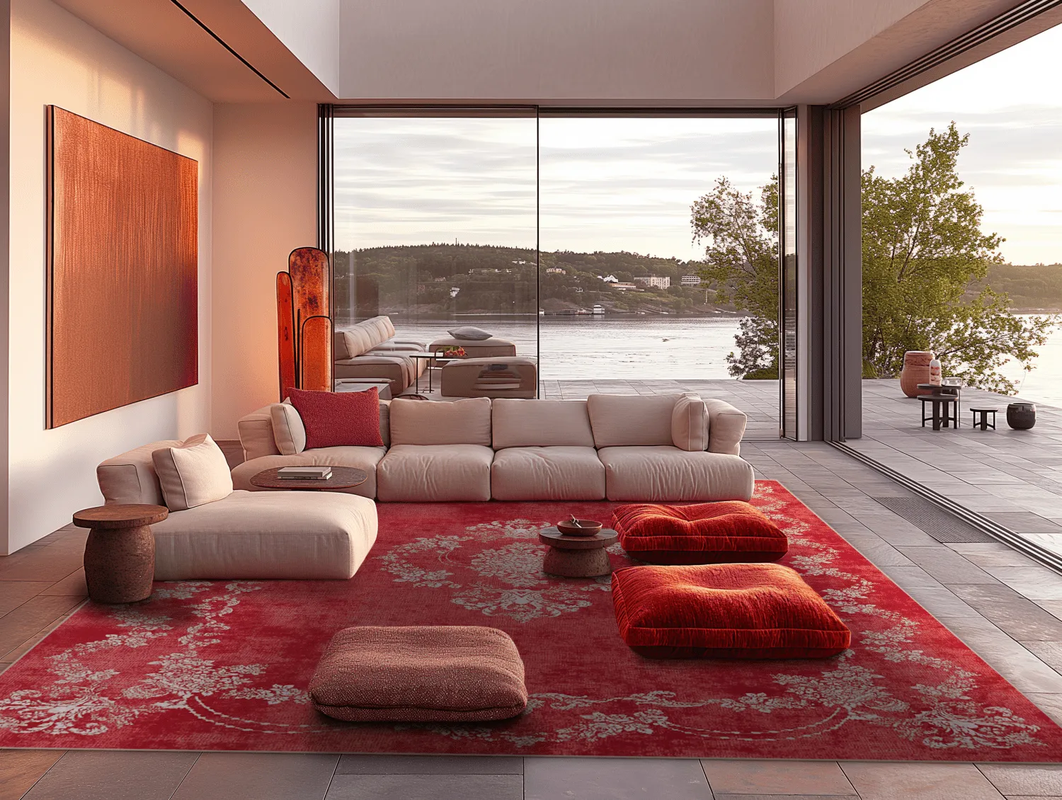 Tapis Wilton - Taknis (cerise)