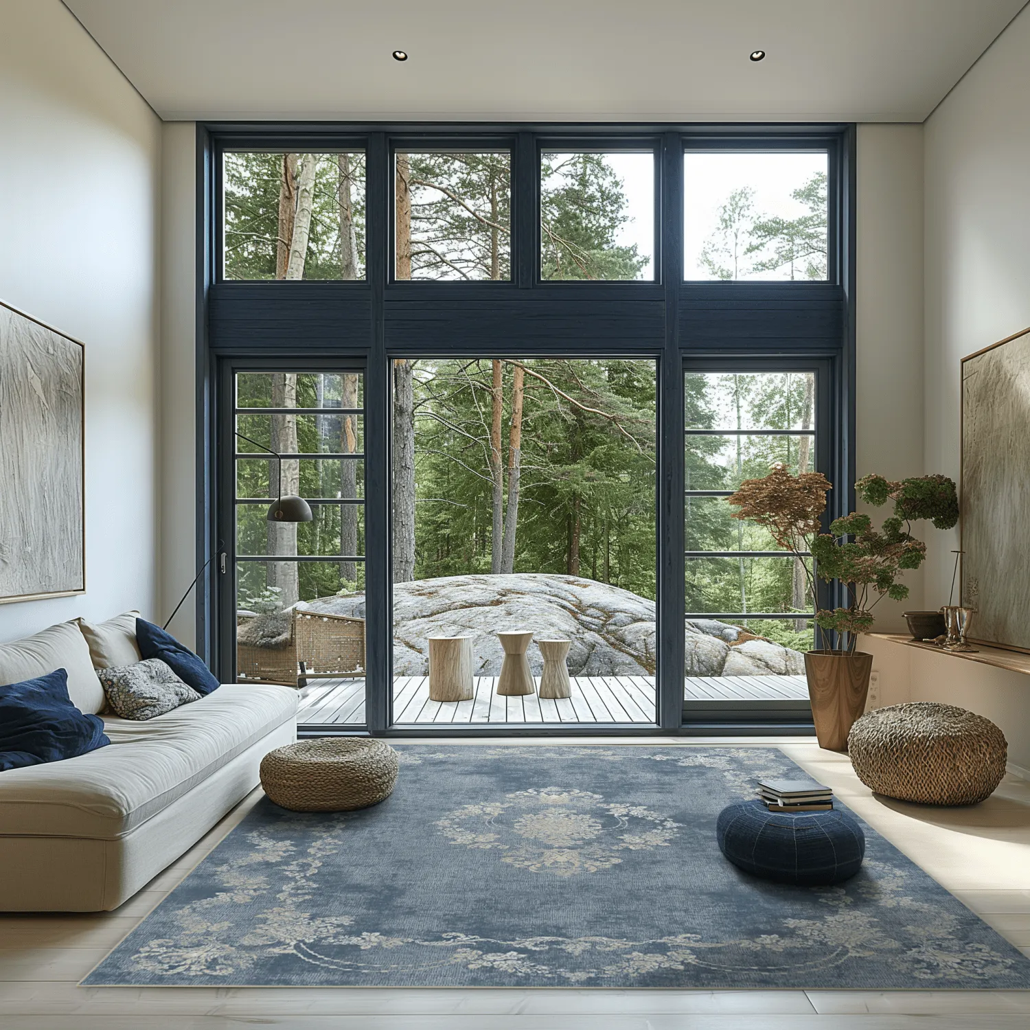 Tapis Wilton - Taknis (bleu clair)