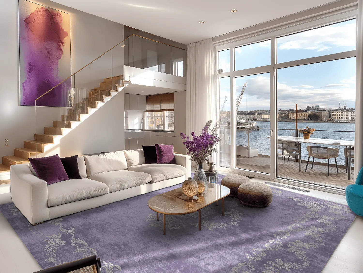 Wilton-Teppich - Taknis (hellviolett)