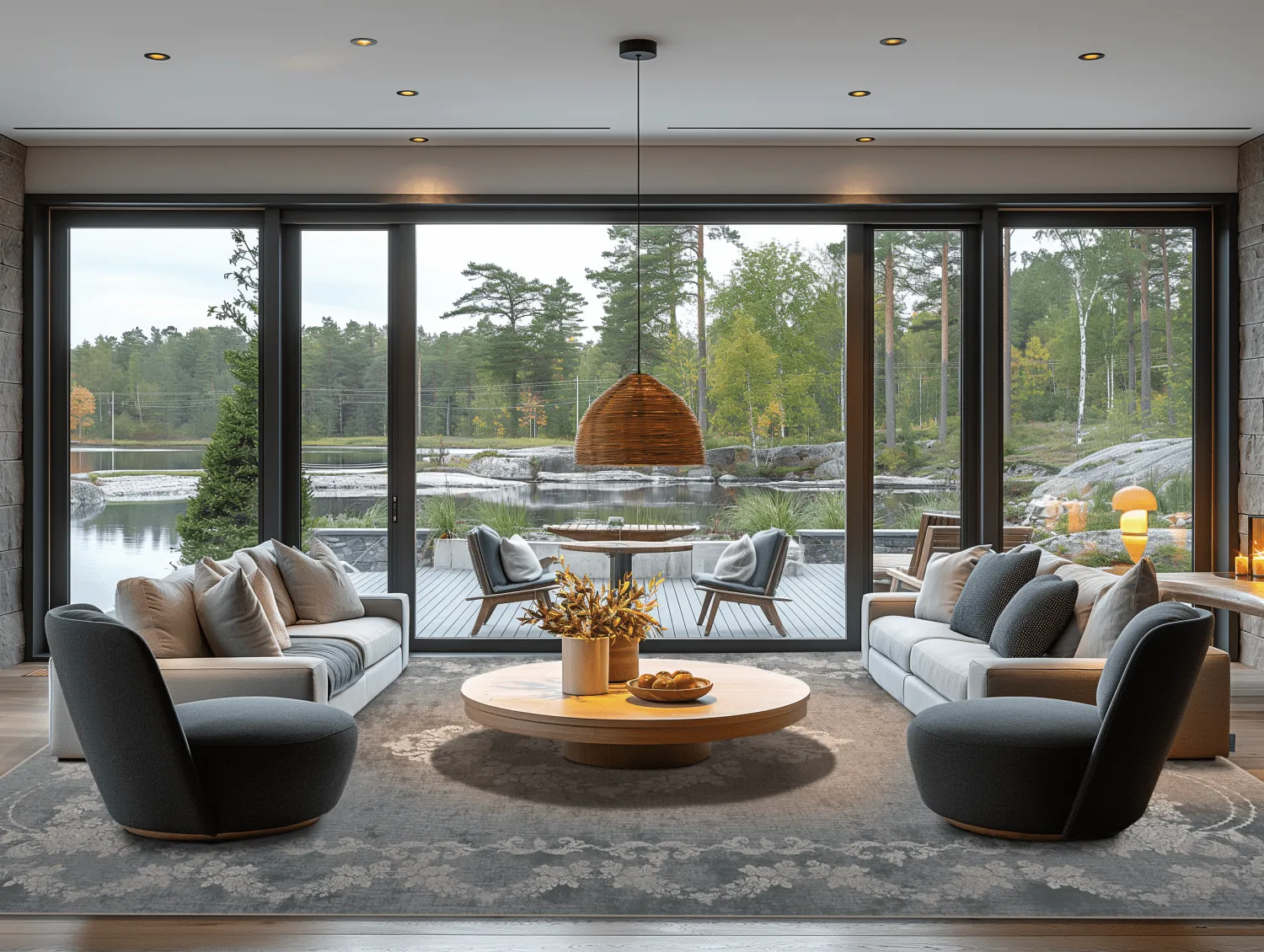 Tapis Wilton - Taknis (gris foncé)