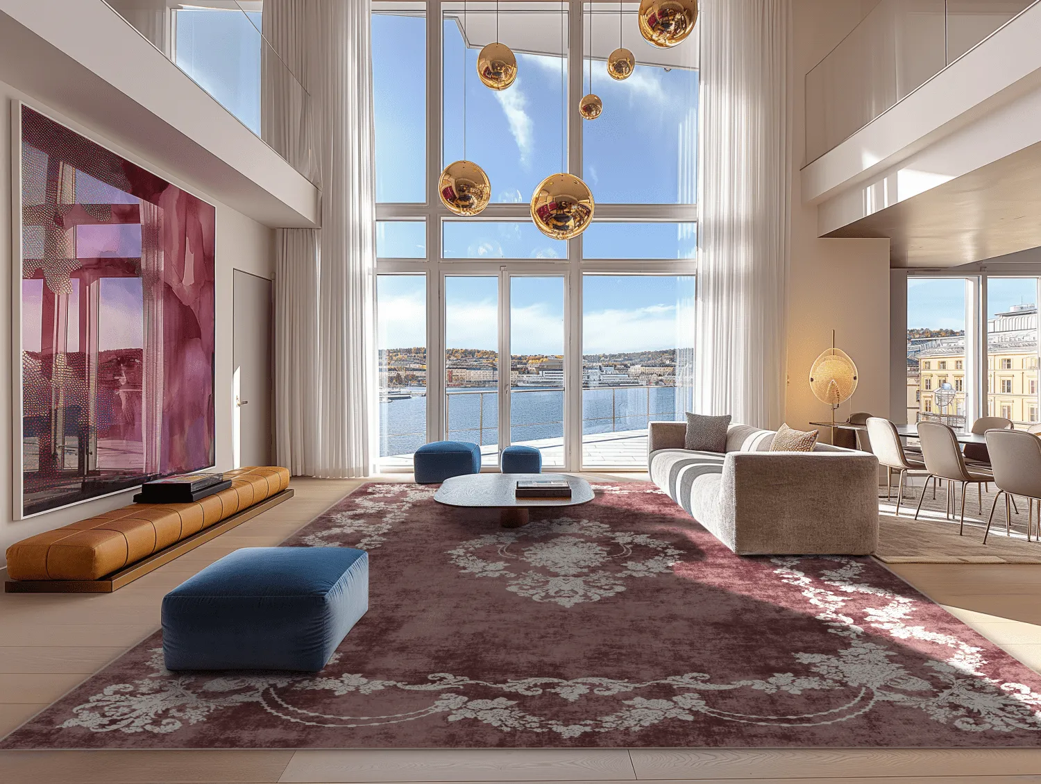 Tapis Wilton - Taknis (rouge)