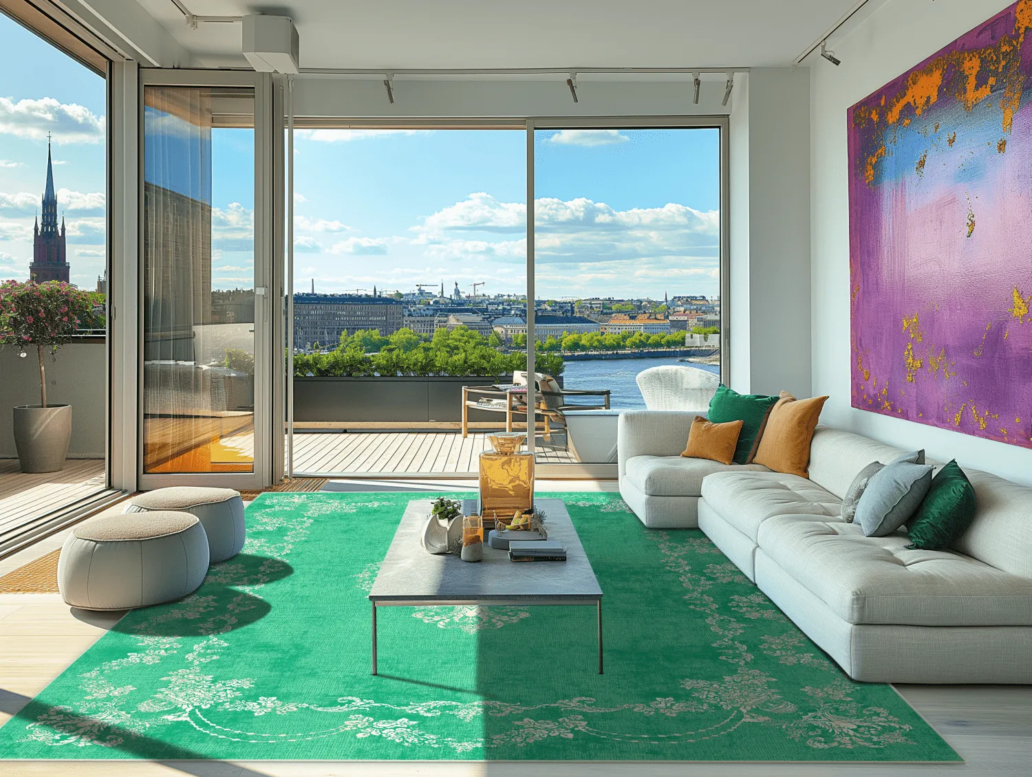 Wilton-Teppich - Taknis (mint)