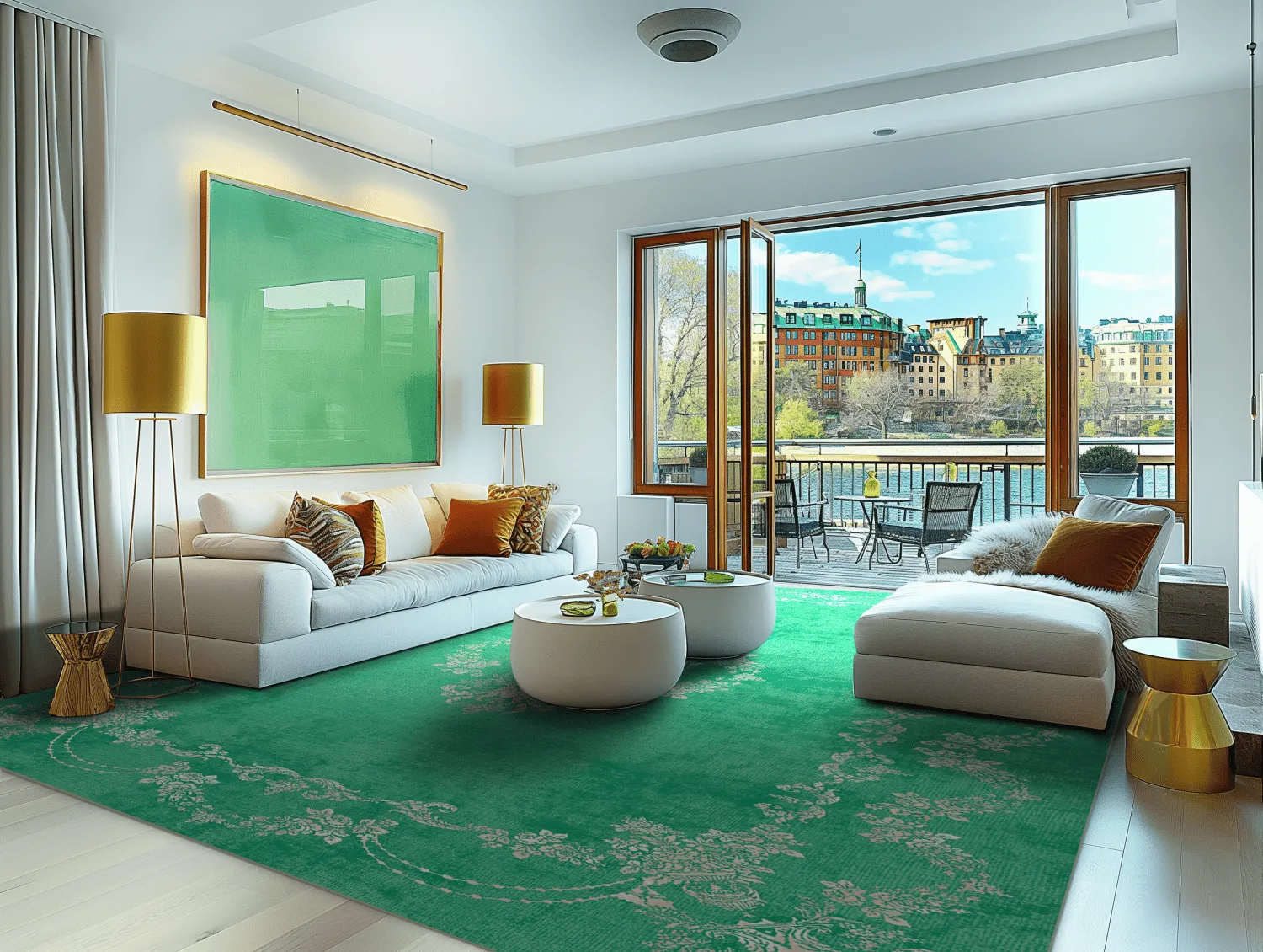 Wilton-Teppich - Taknis (mint)