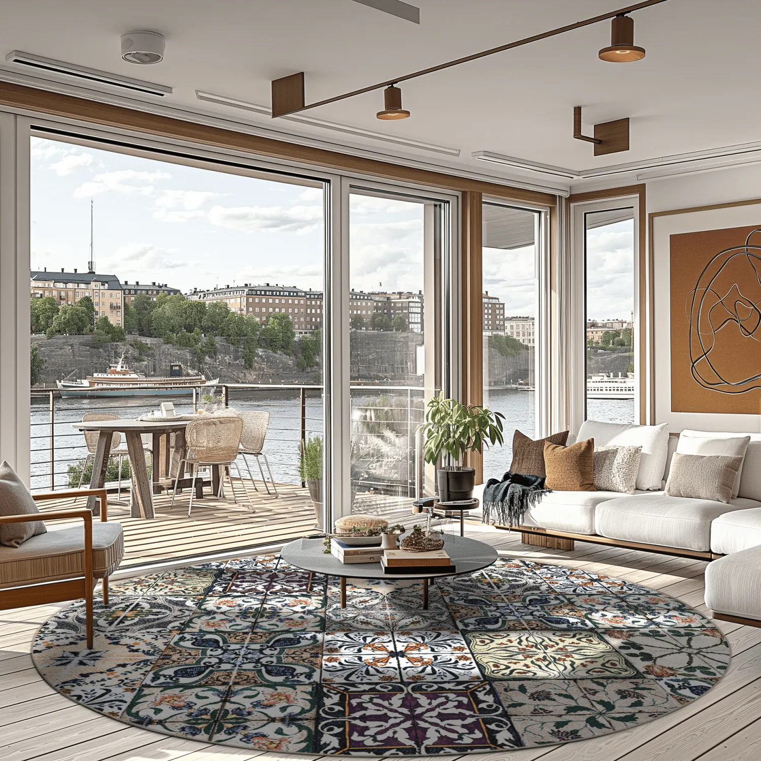 Tapis rond - Tierra (multicolore)